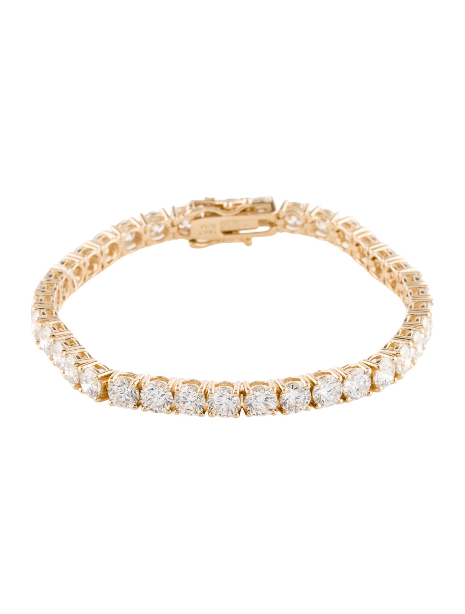 Bracelet 14K 14.00ctw Lab-Grown Diamond Tennis