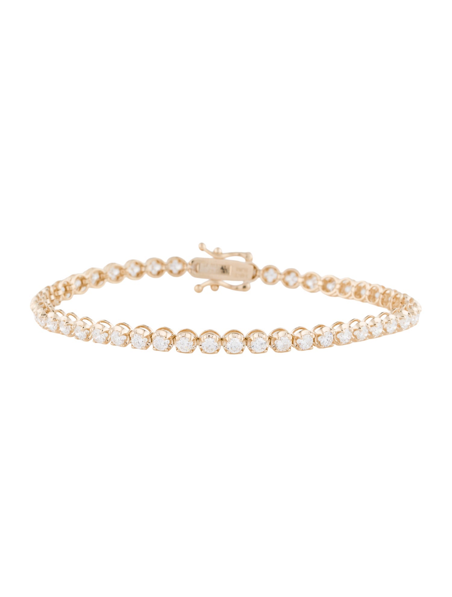 Bracelet 14K 3.50ctw Lab-Grown Diamond Tennis w/ Tags