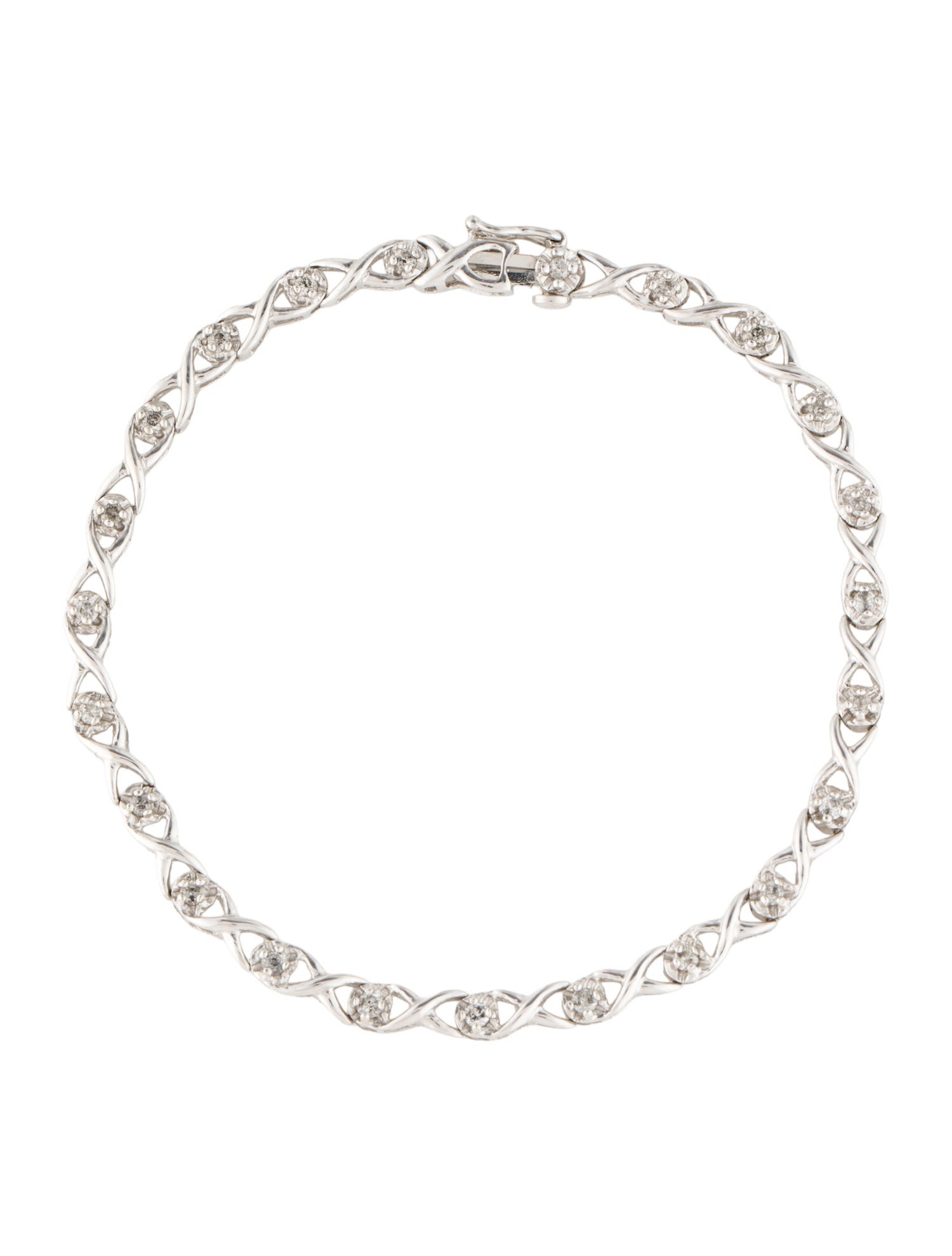 Bracelet 10K Diamond Link