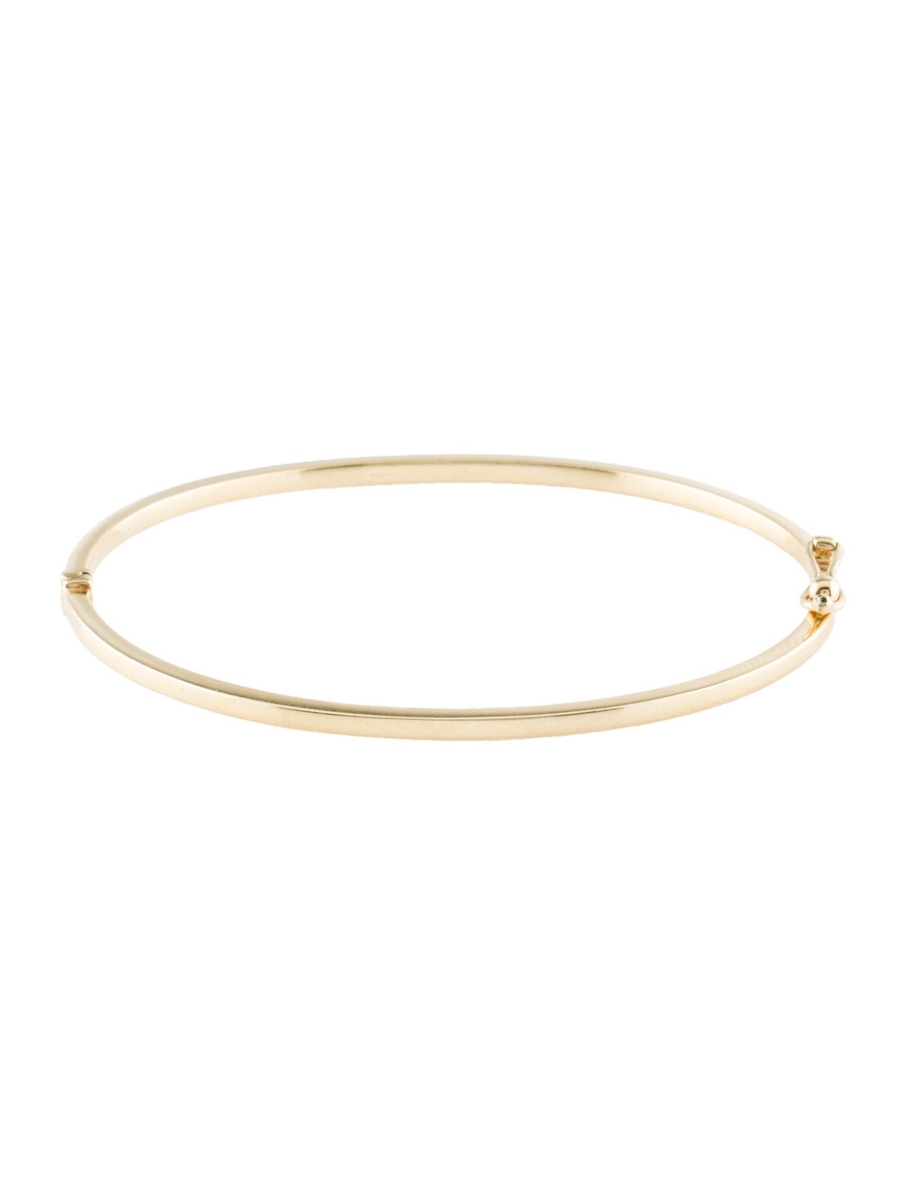 14K Hinged Bangle Bracelet