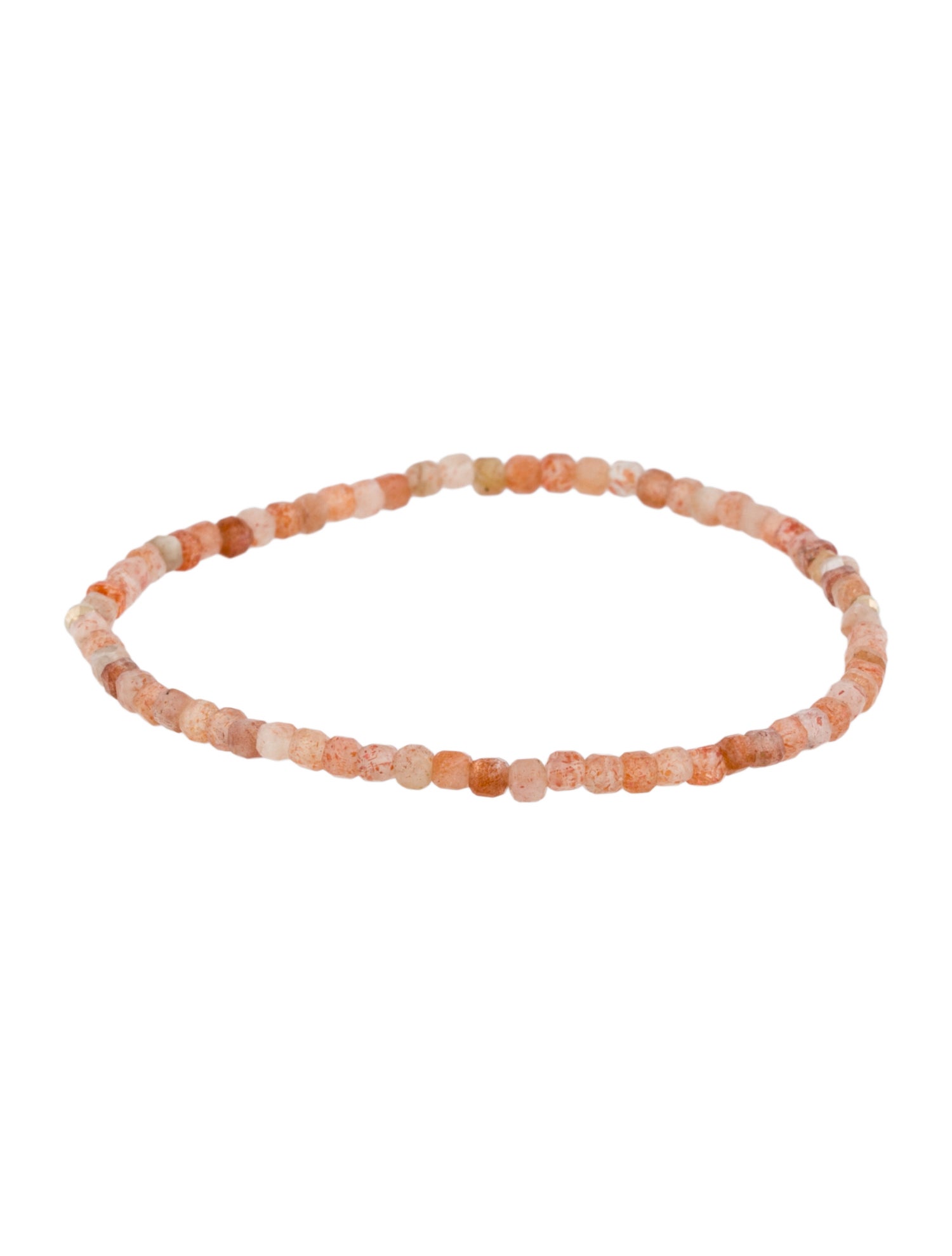 Bracelet 14k Sunstone Bead Stretch