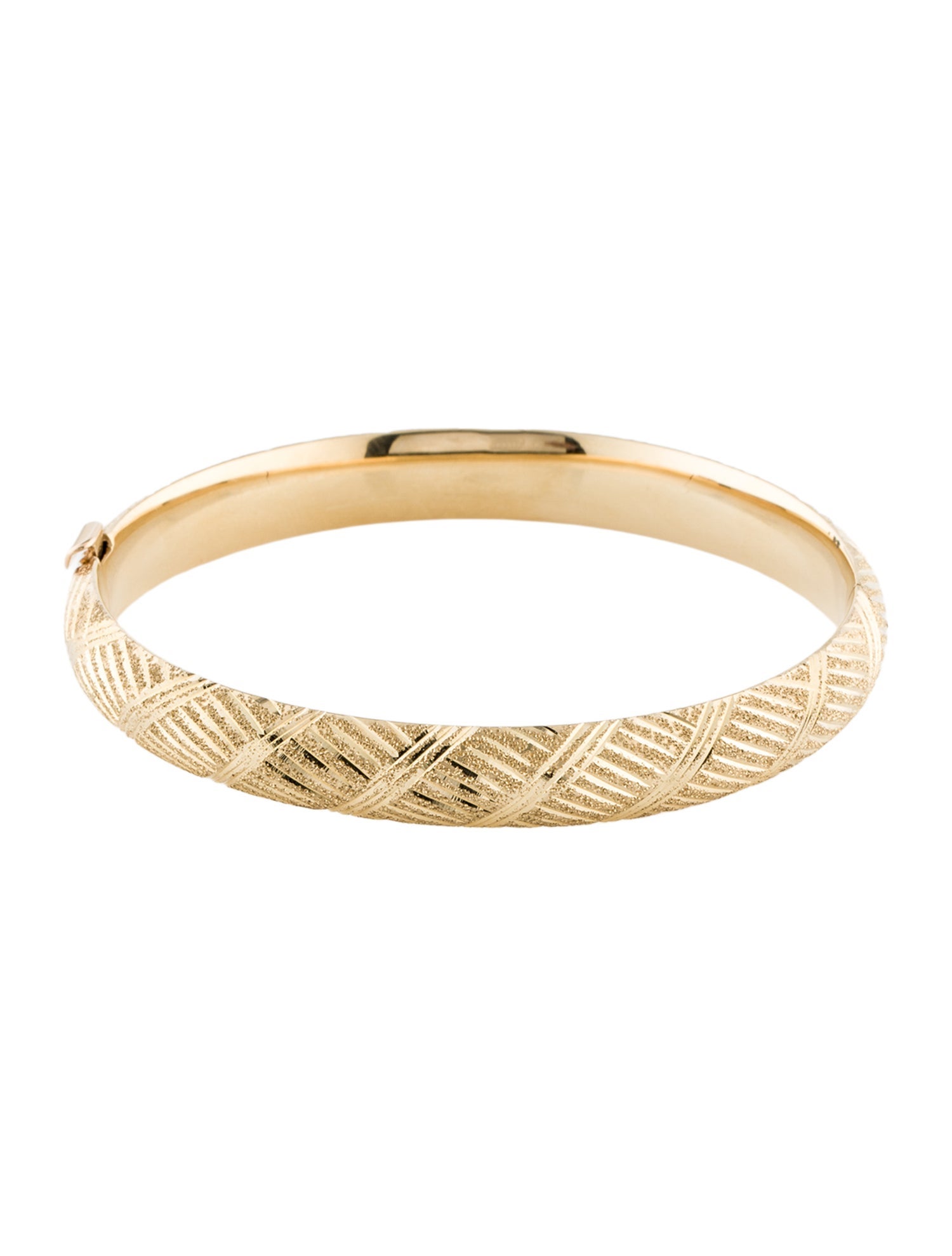 Bracelet 14K Textured Bangle