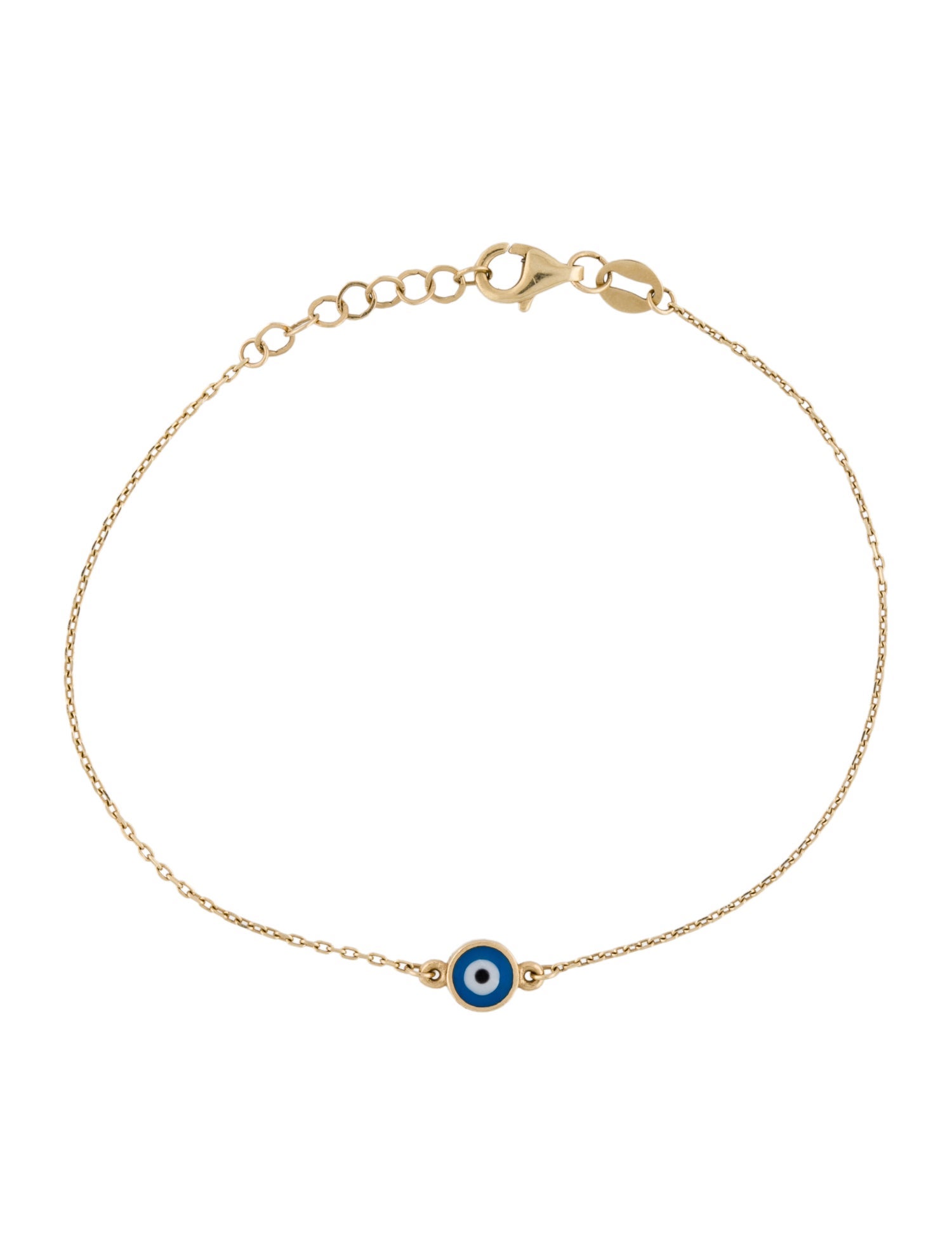 Bracelet 14K Resin Evil Eye Station
