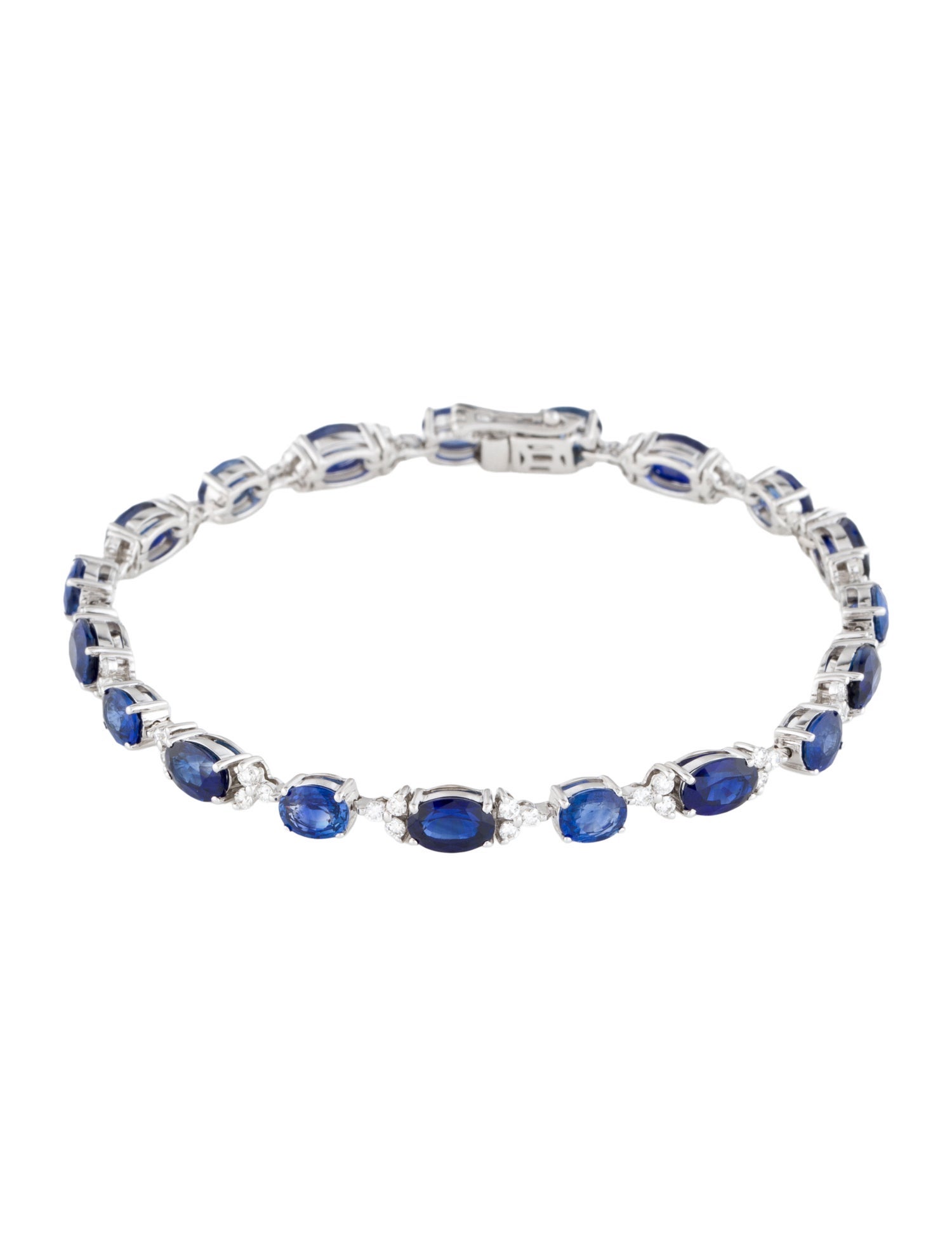 Bracelet 18K Sapphire & Diamond Link