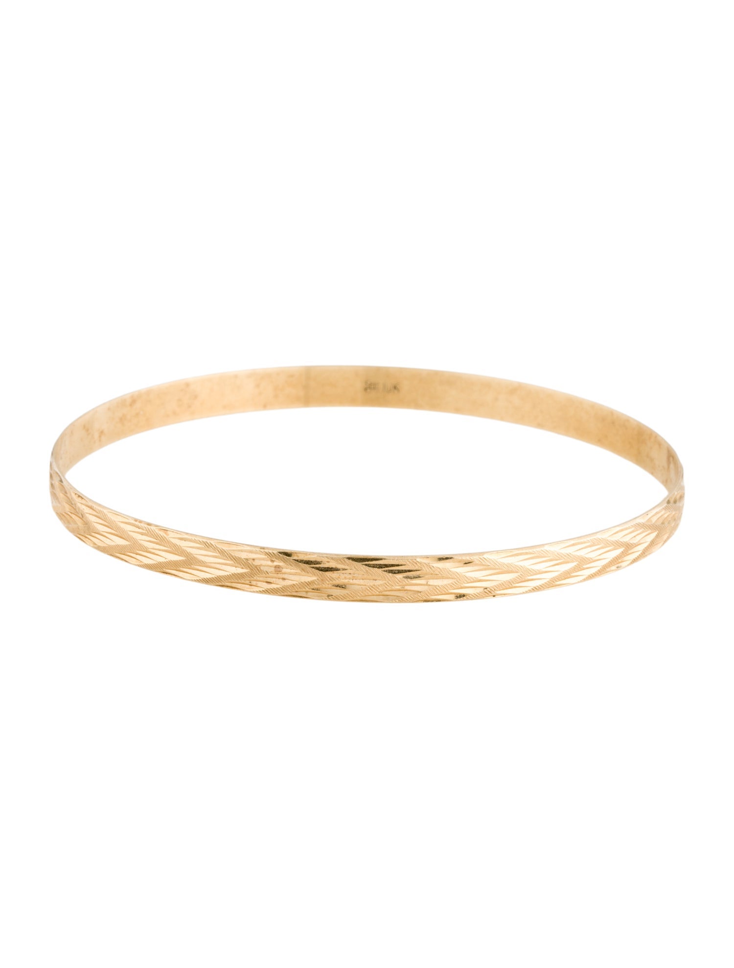 Bracelet 10K Textured Bangle