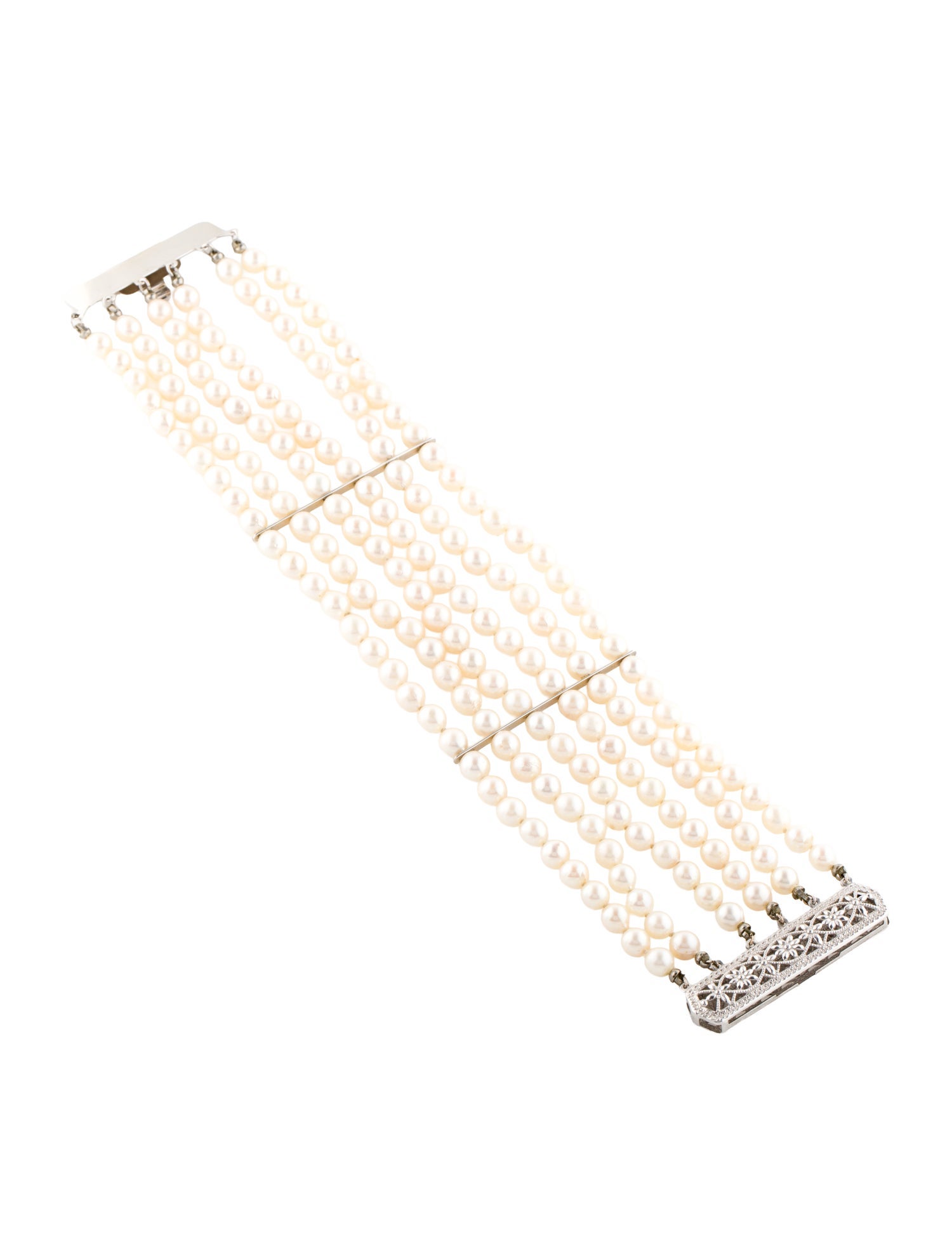 Bracelet 14K Pearl Multistrand Bead