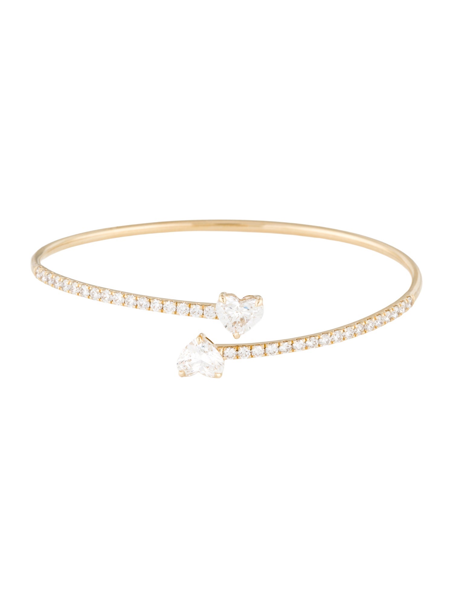 Bracelet 14K 3.08ctw Lab-Grown Diamond Cuff w/ Tags