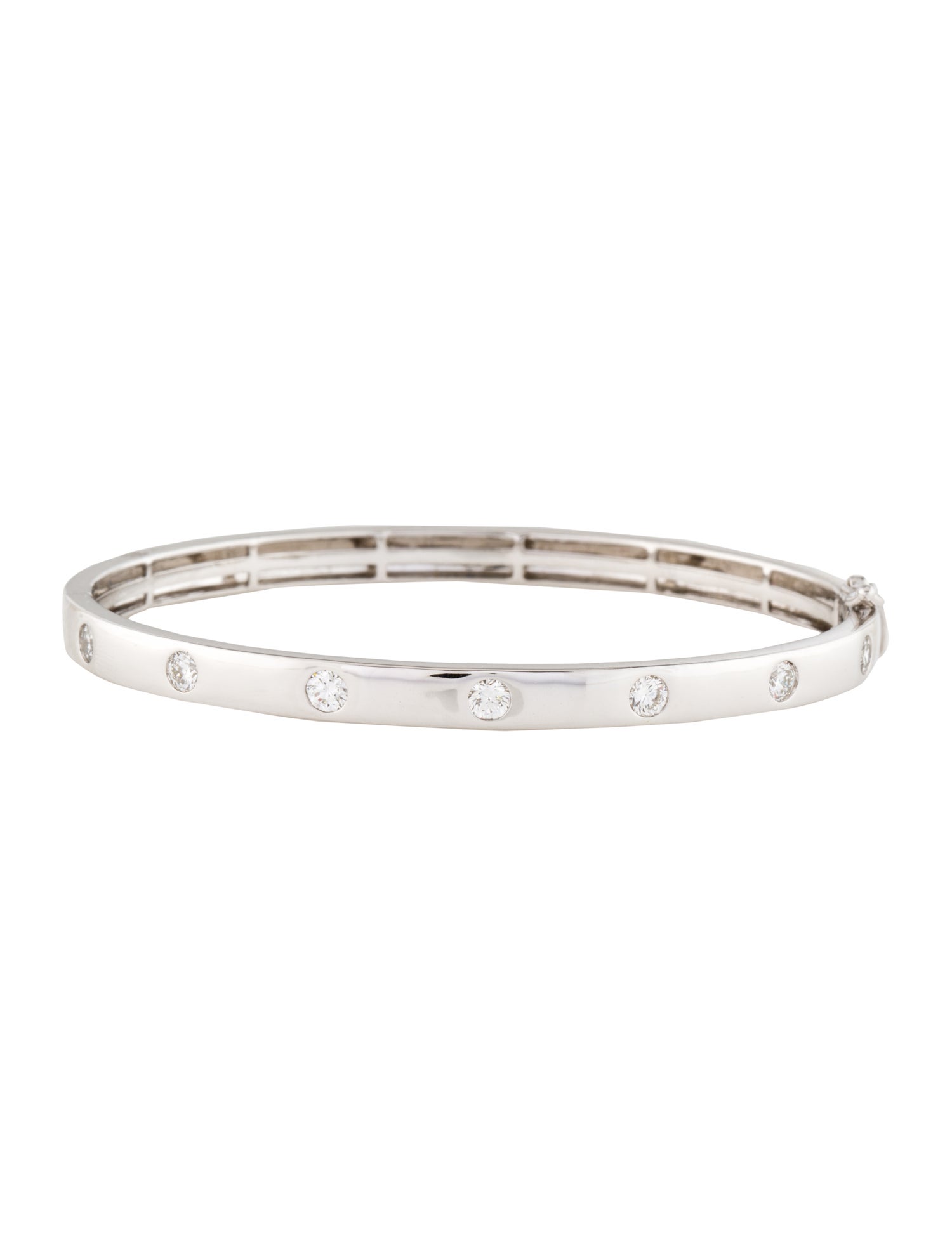 Bracelet 14K Lab-Grown Diamond Hinged Bangle