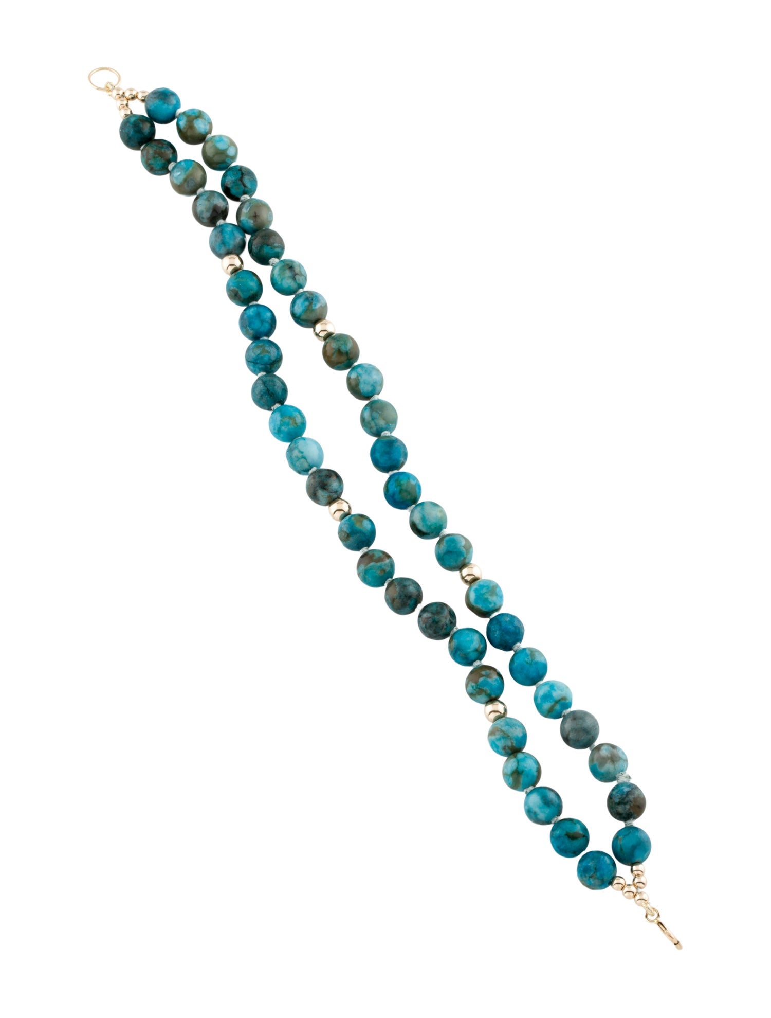 Bracelet 14K Quartzite Multistrand Bead