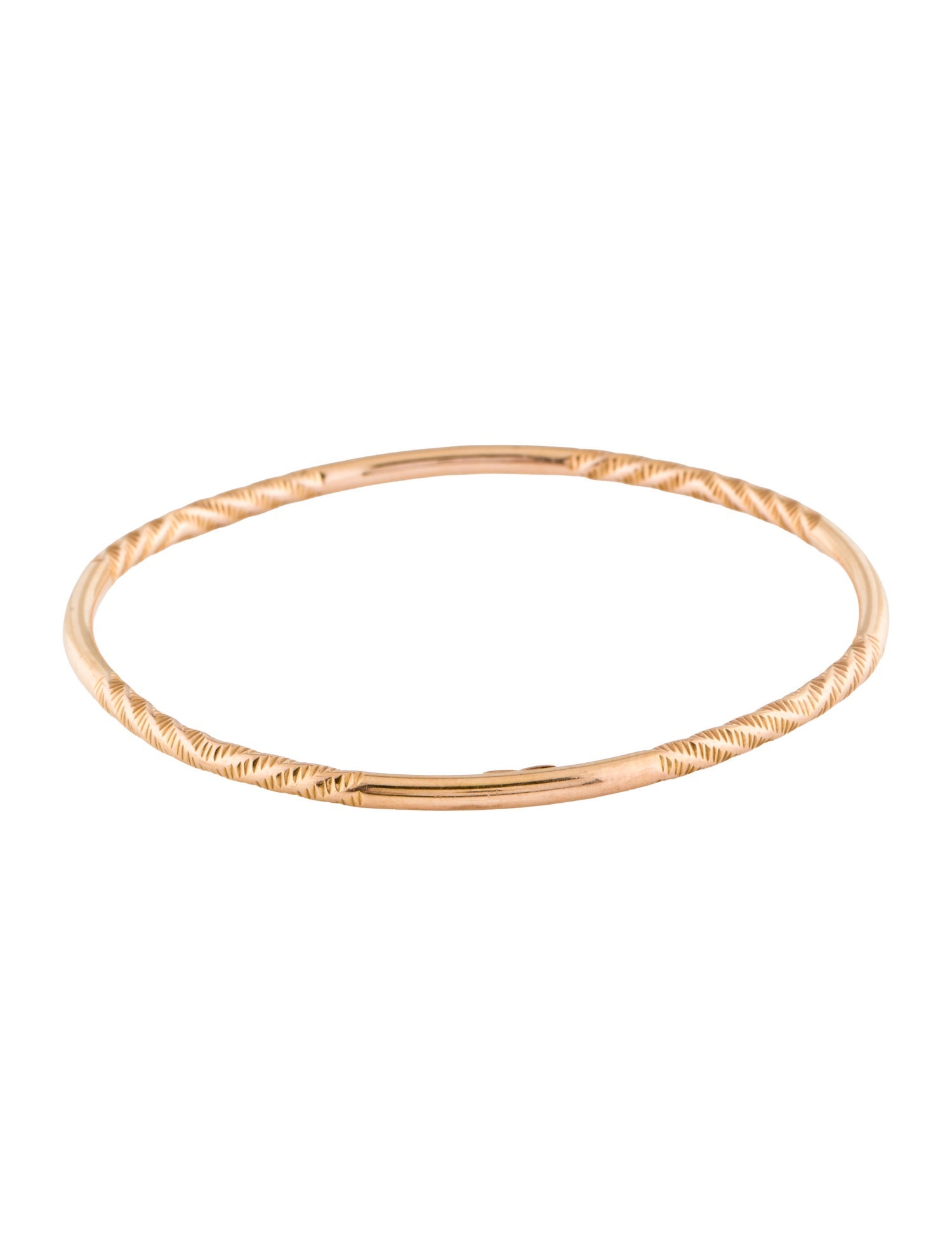 Bracelet 14K Texture Bangle