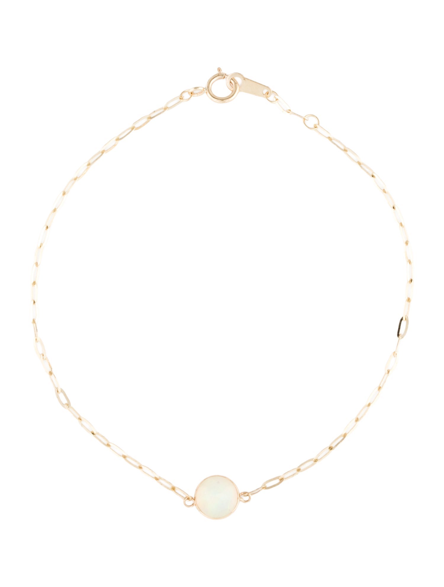 Bracelet 14K Opal Charm