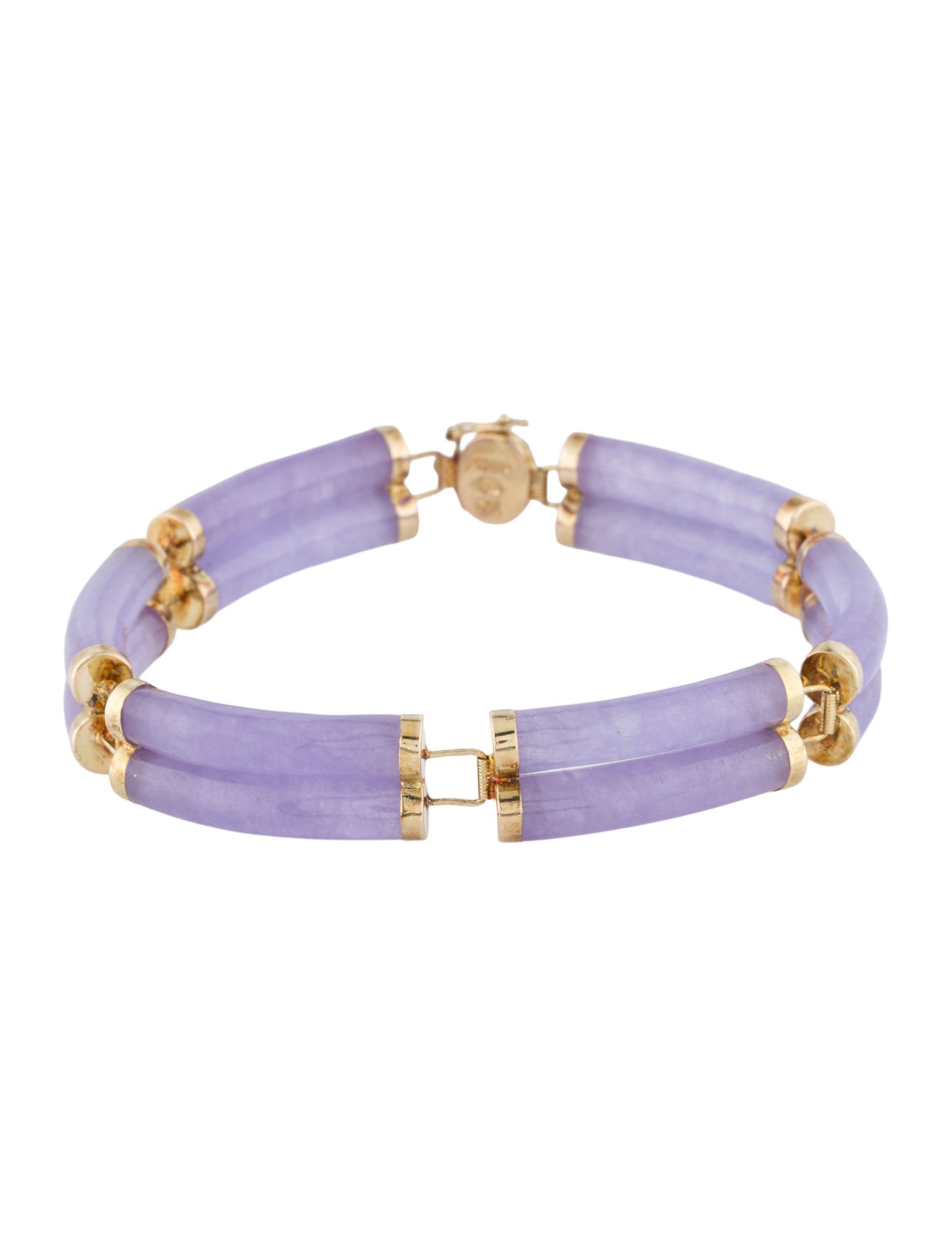 Bracelet 14K Dyed Jadeite Link