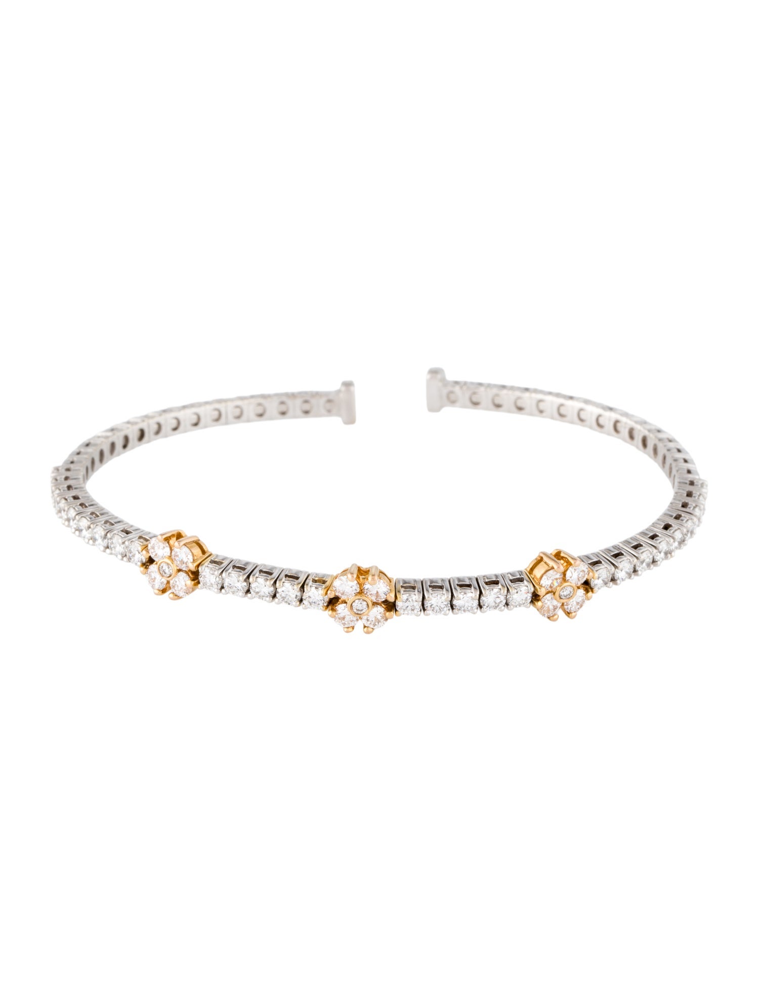 Bracelet 18K 2.15ctw Diamond Cuff