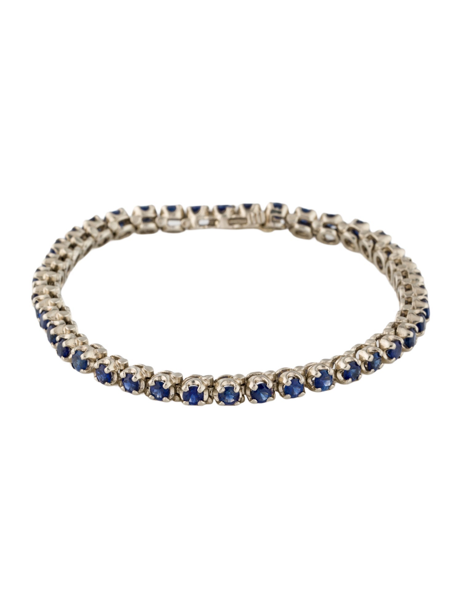 Bracelet 14K 5.20ctw Sapphire Link Bracelet