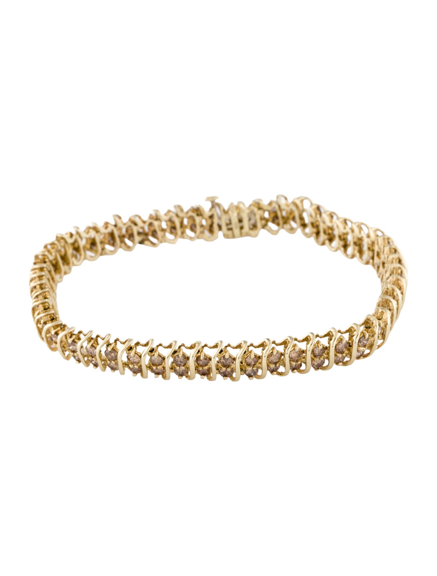 Bracelet 10K 4.00ctw Diamond Link