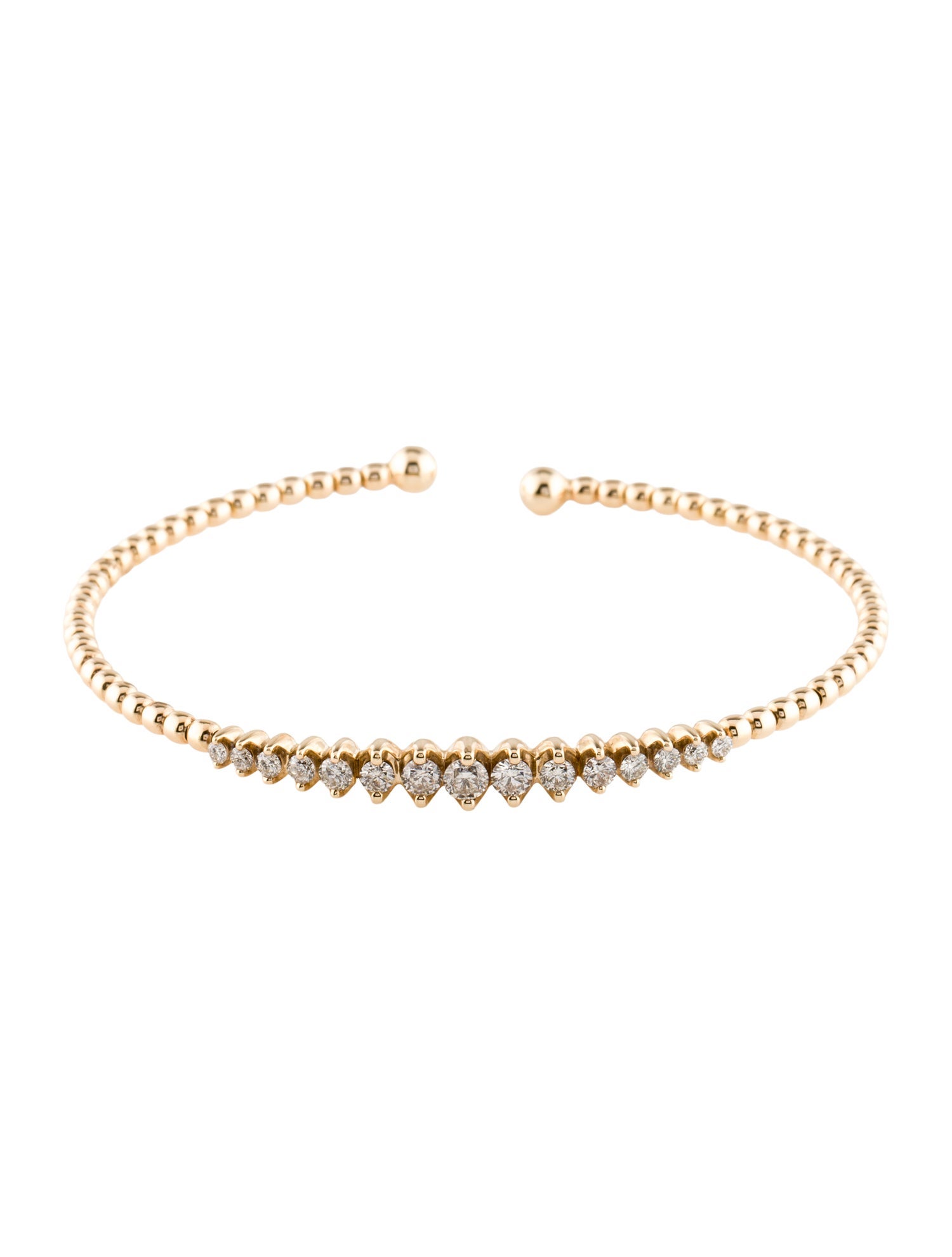 Bracelet 14K 1.00ctw Diamond Cuff