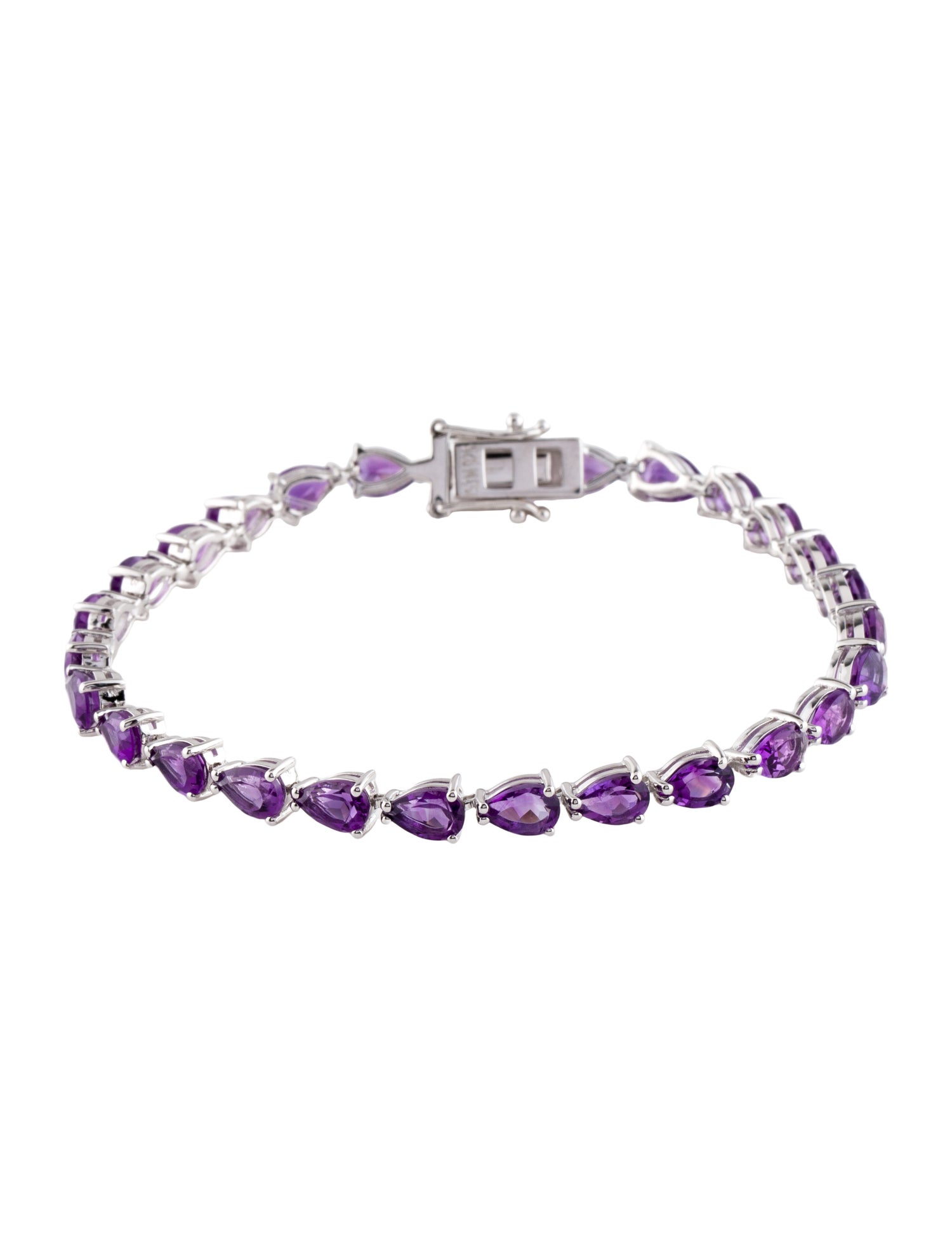 Bracelet 10.35ctw Amethyst Link