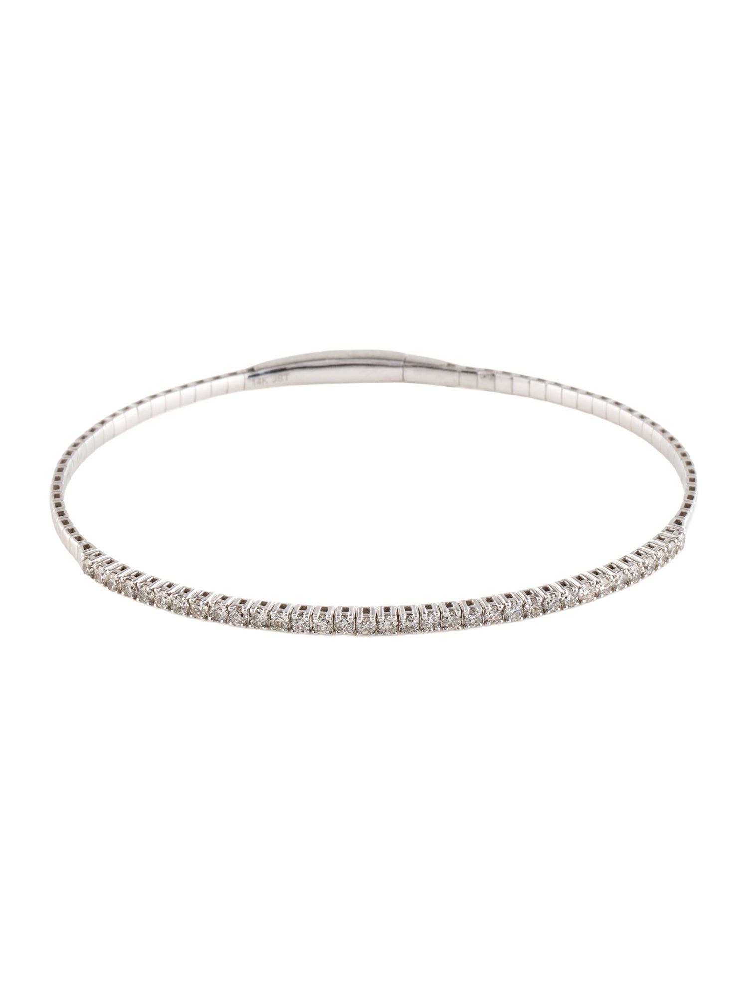 Bracelet 14K 1.00ctw Diamond Flex Bangle