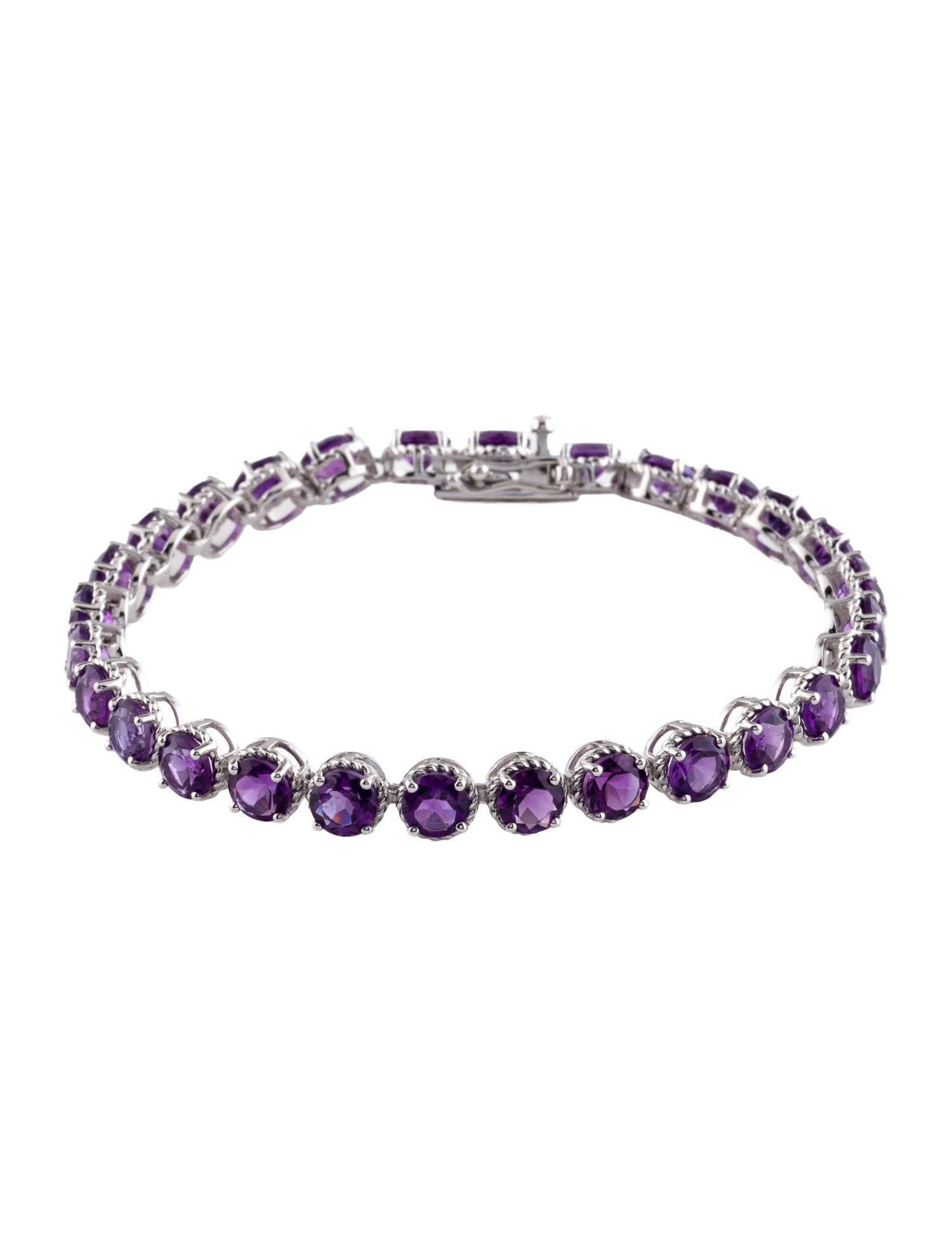 Bracelet 11.76ctw Amethyst Tennis Bracelet w/ Tags