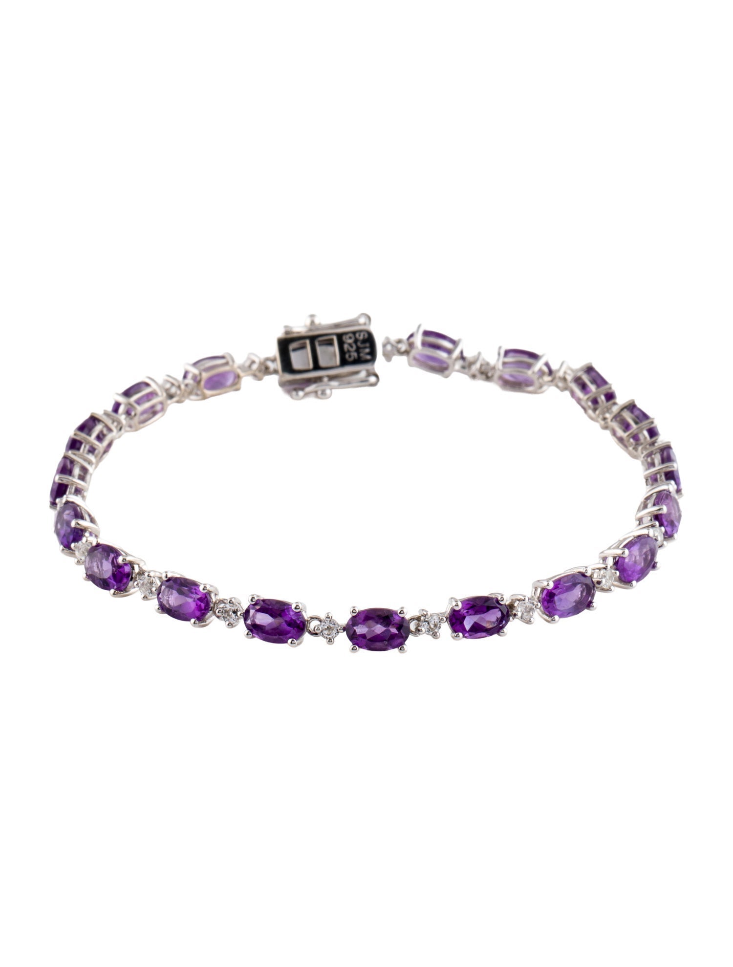 Bracelet Amethyst & Topaz Tennis Bracelet w/ Tags