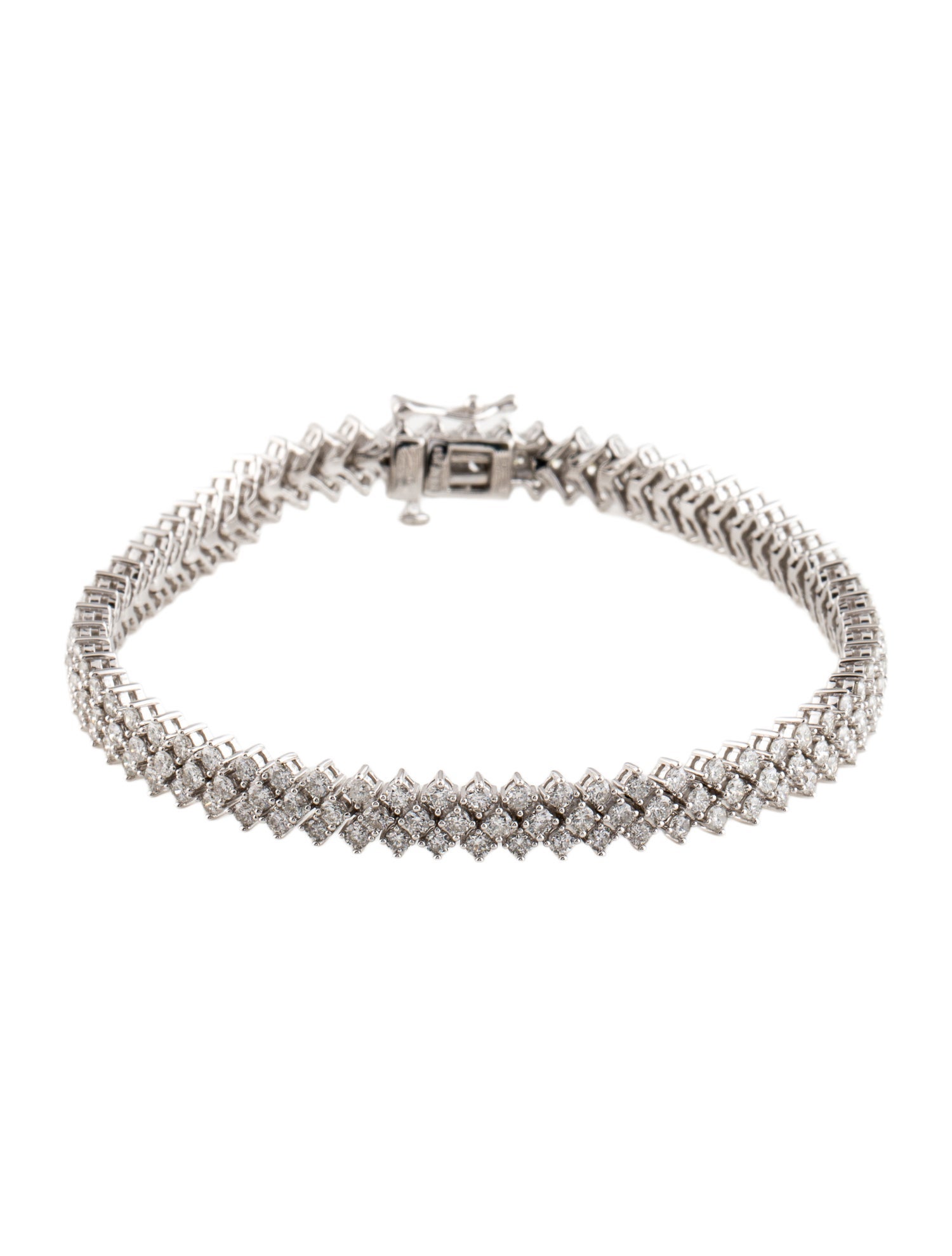 Bracelet 14K 5.00ctw Diamond Chevron Link