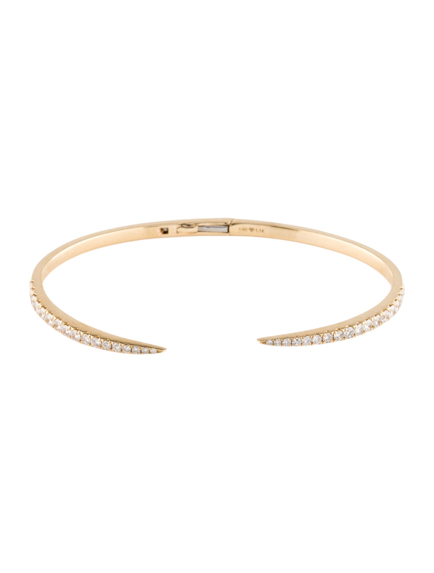 Bracelet 14K 1.14ctw Diamond Cuff