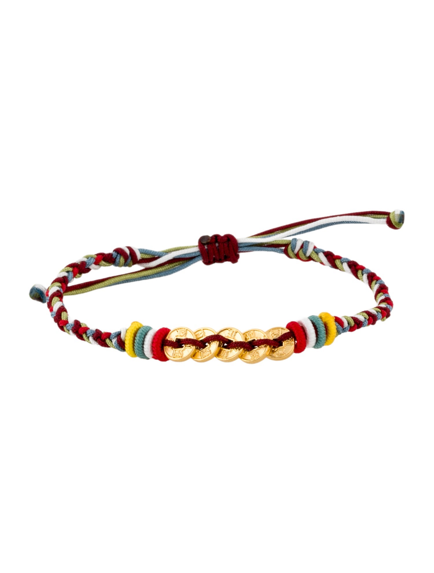 Bracelet 24K Bead Adjustable Cord Wrap