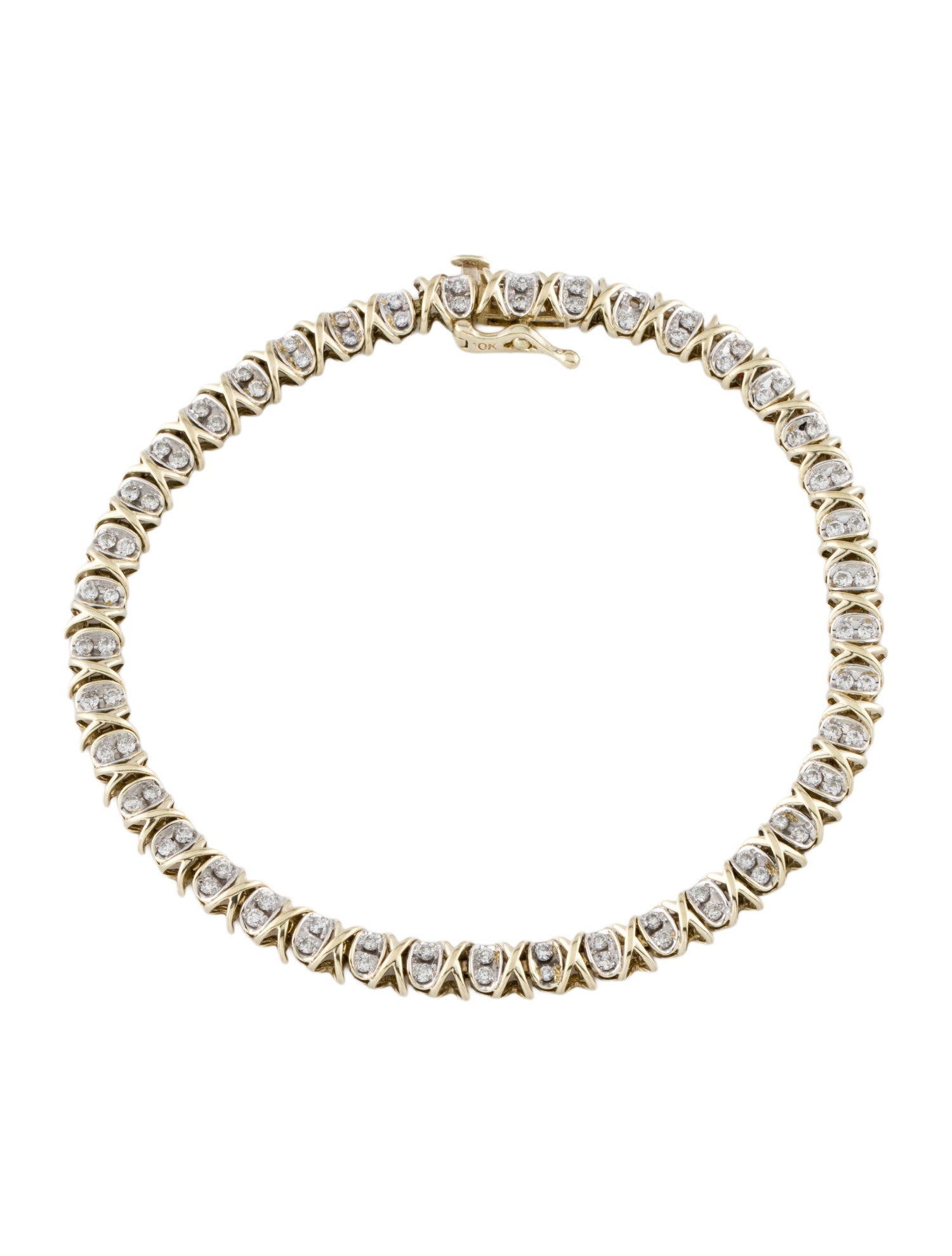 Bracelet 10K Diamond Link
