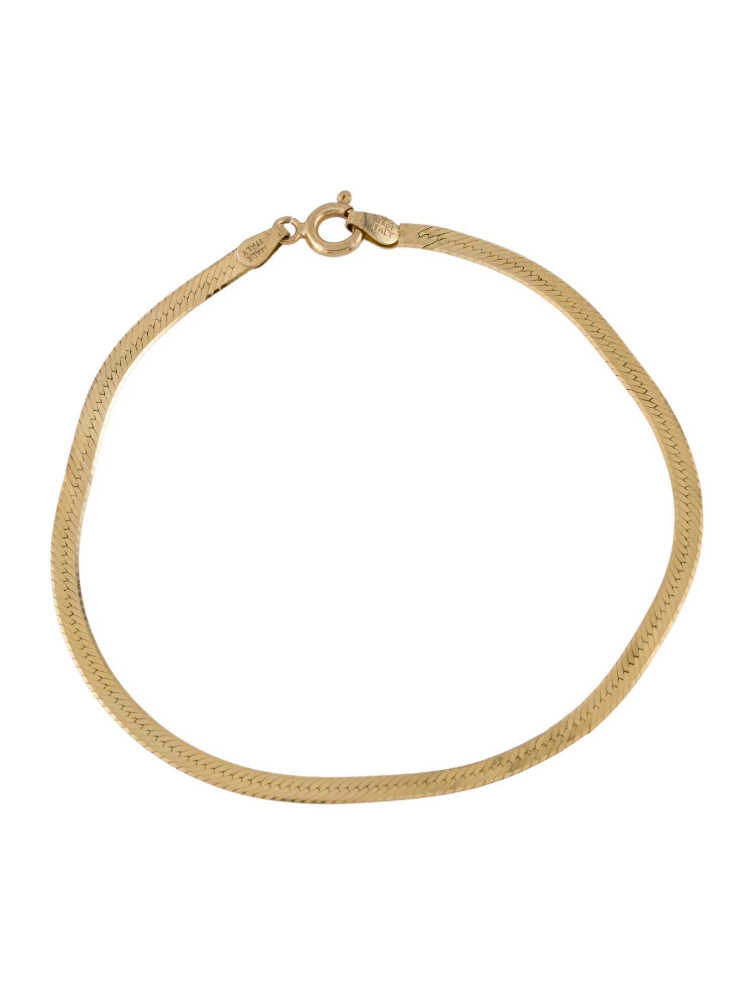 Bracelet 14K Herringbone Chain Link