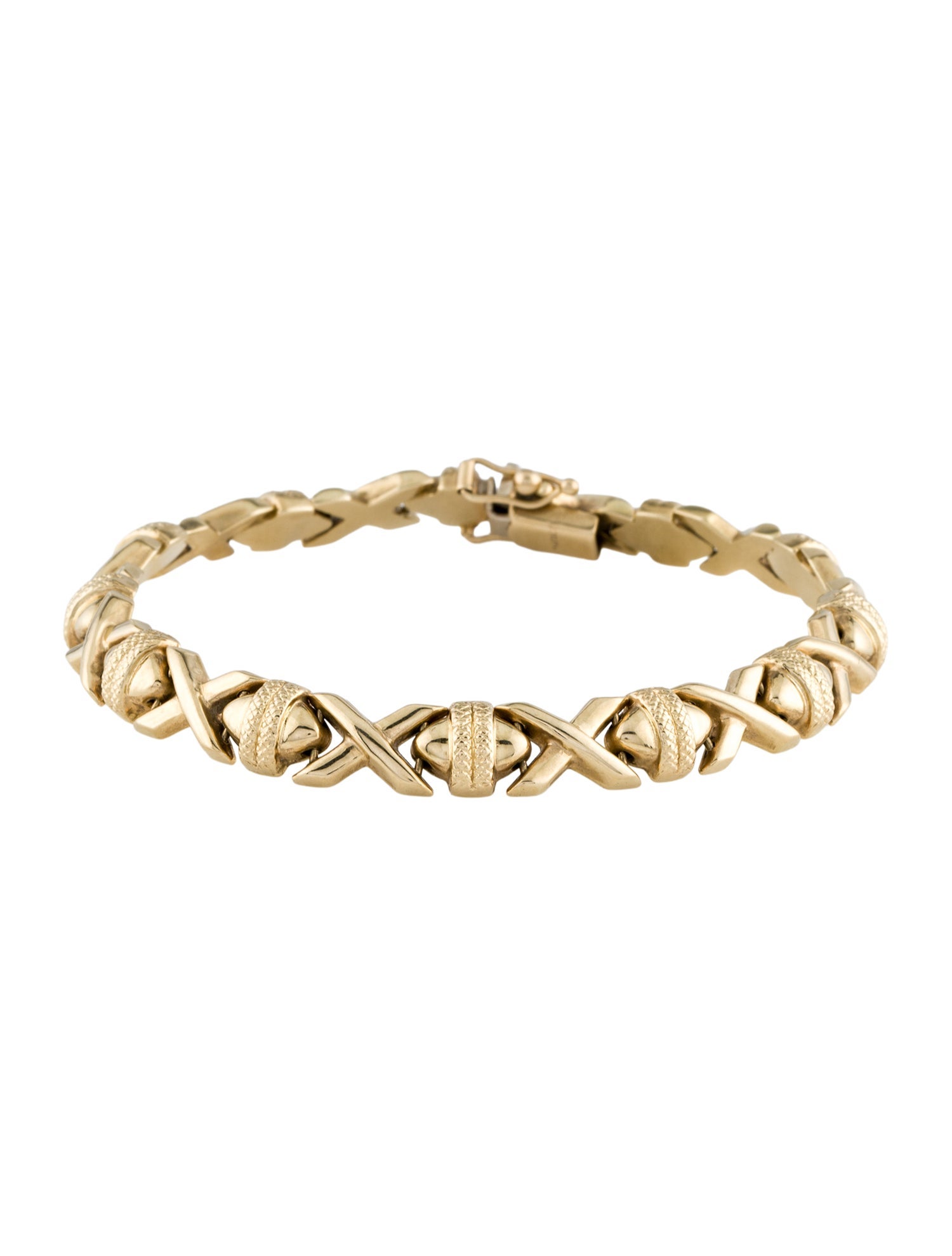 Bracelet 14K 'X' Link