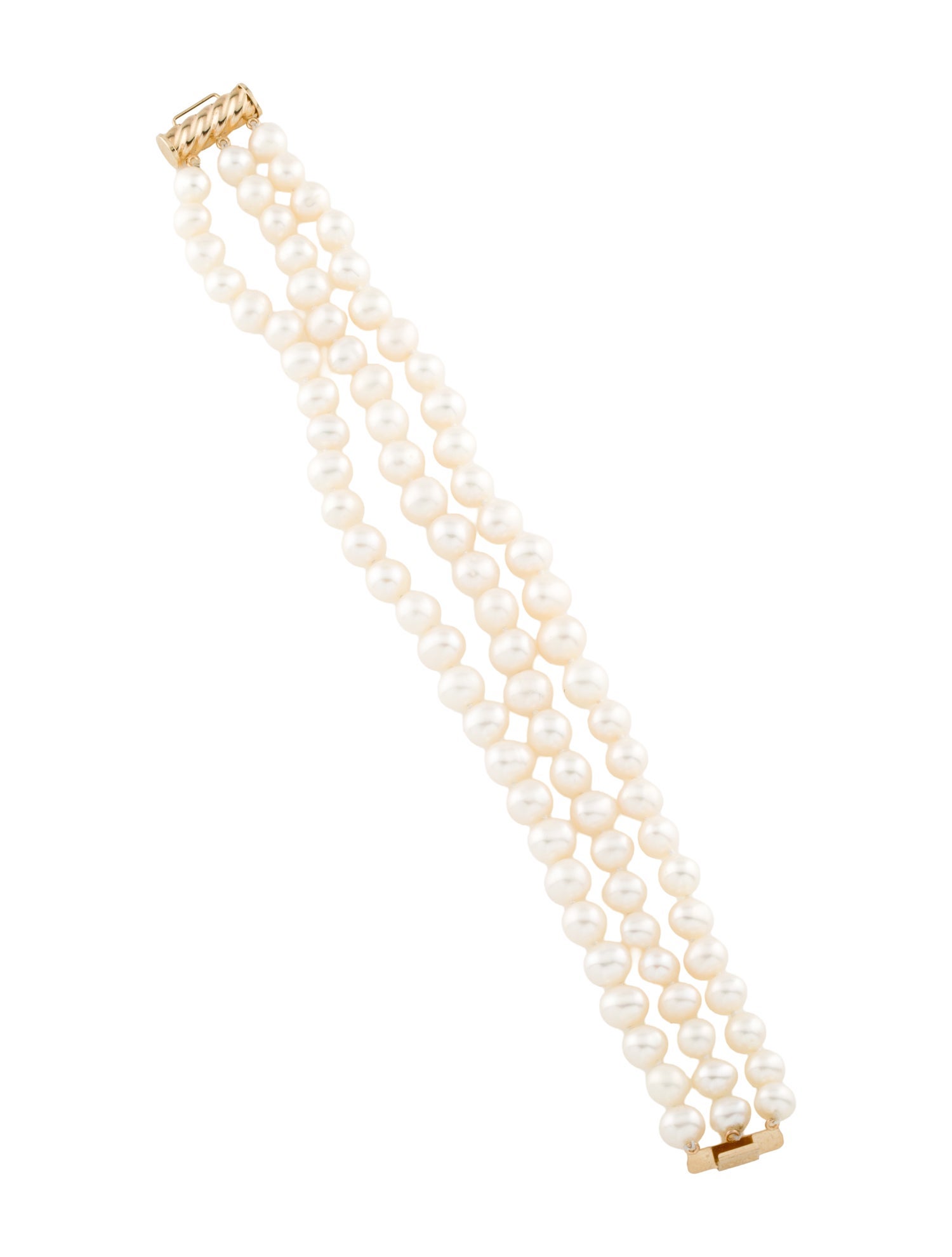 Bracelet 14K Pearl Triple Strand