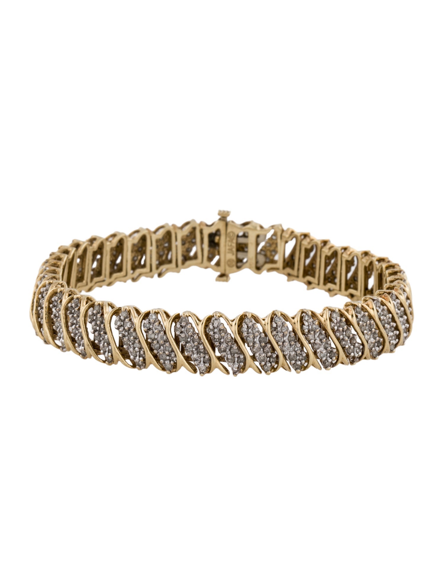 Bracelet 10K 2.66ctw Diamond Link