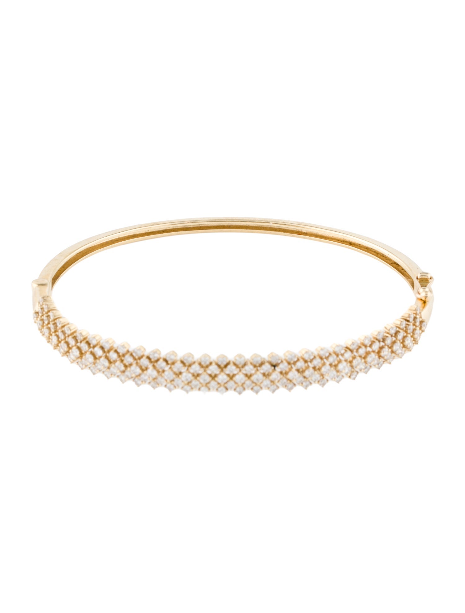 Bracelet 14K 1.43ctw Diamond Hinged Bangle