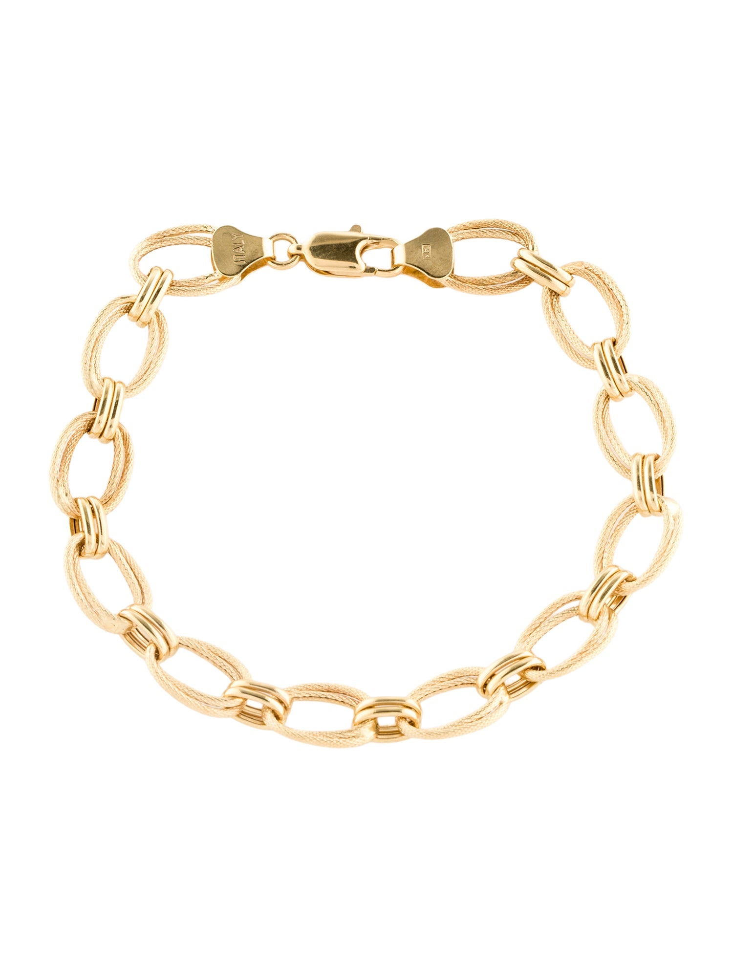 Bracelet 14K Double Interlocking Link