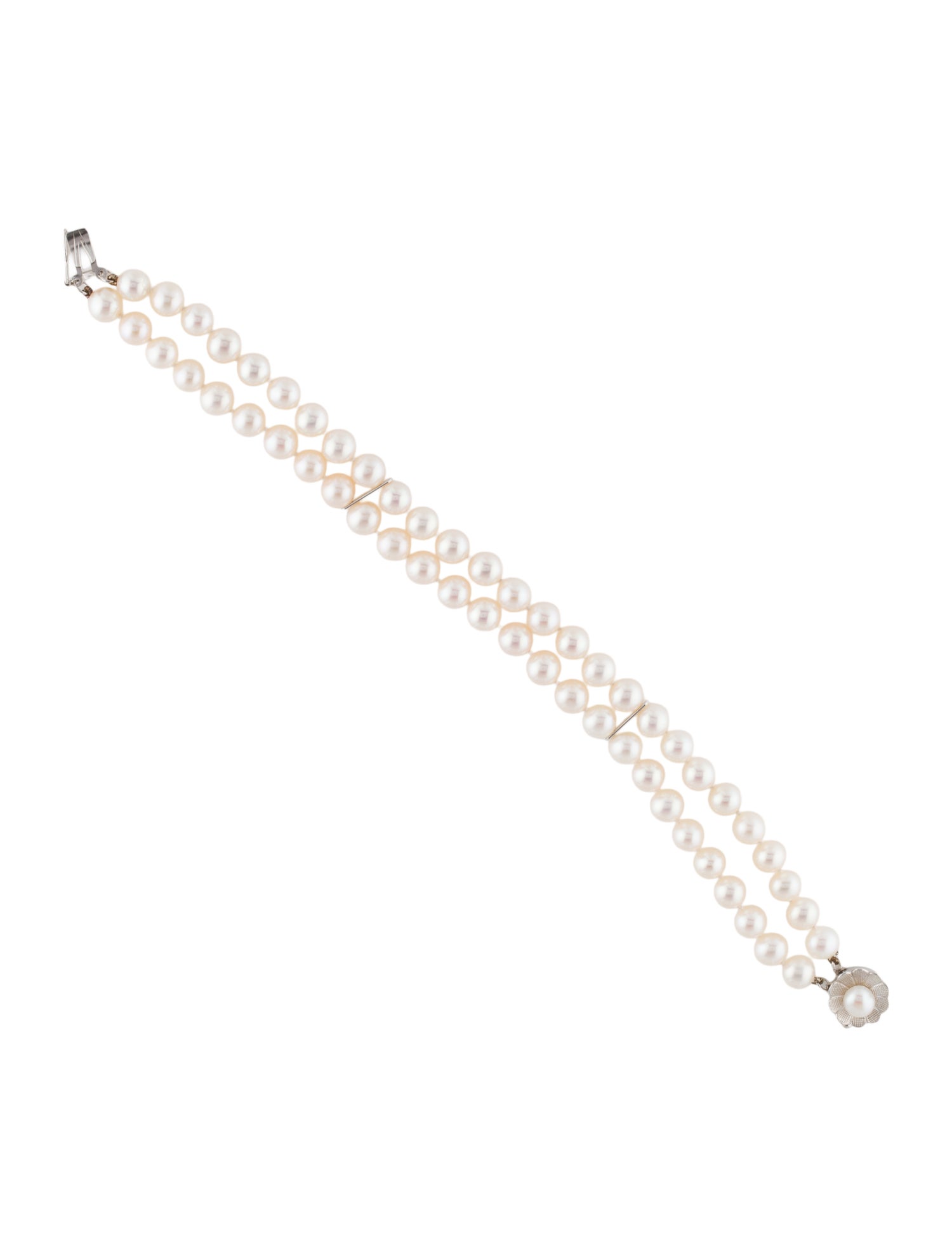Bracelet 14K Pearl Flower Clasp