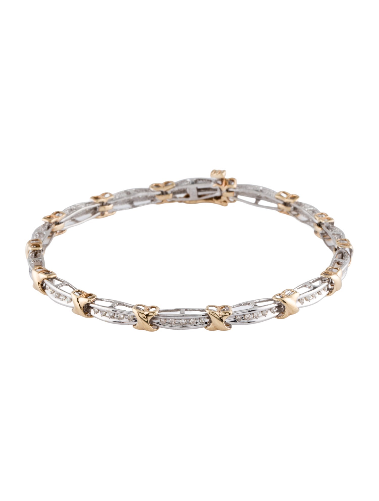 Bracelet 10K Diamond Link