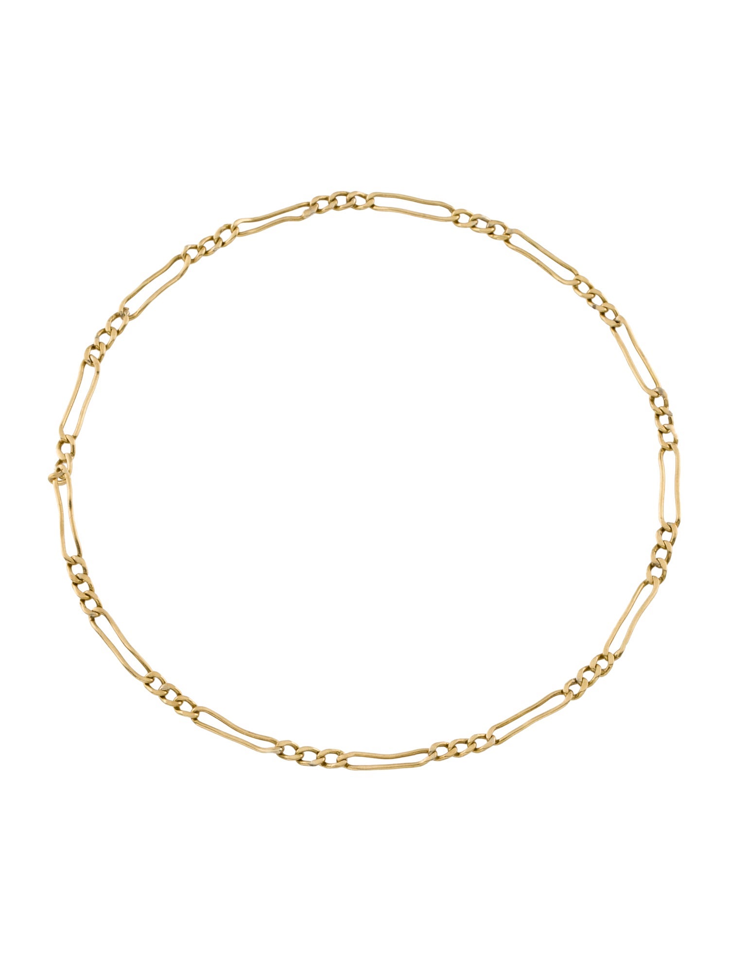 Bracelet 14K Figaro Link Anklet