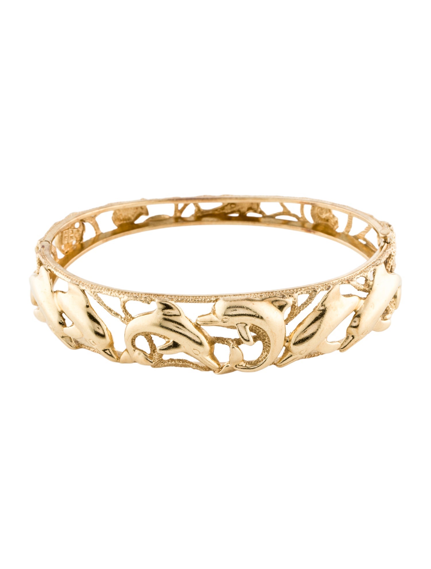 Bracelet 14K Dolphin Bangle