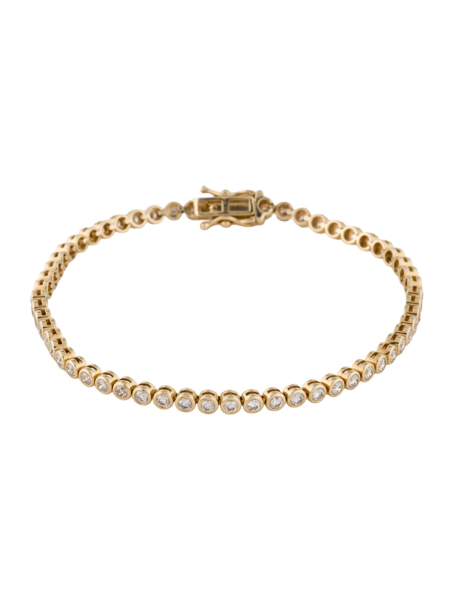 Bracelet 14K 1.74ctw Diamond Bezel Tennis
