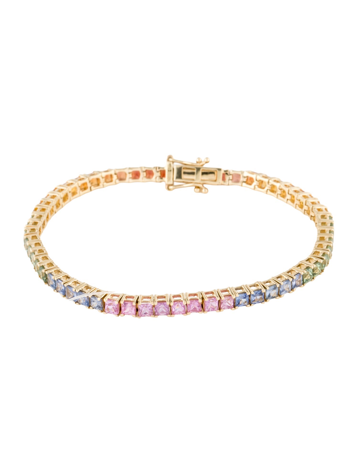 Bracelet 14K 8.78ctw Sapphire and Ruby Tennis