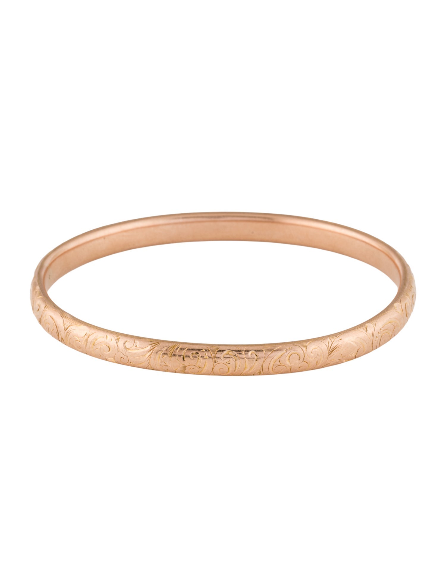 Bracelet 14K Floral Bangle