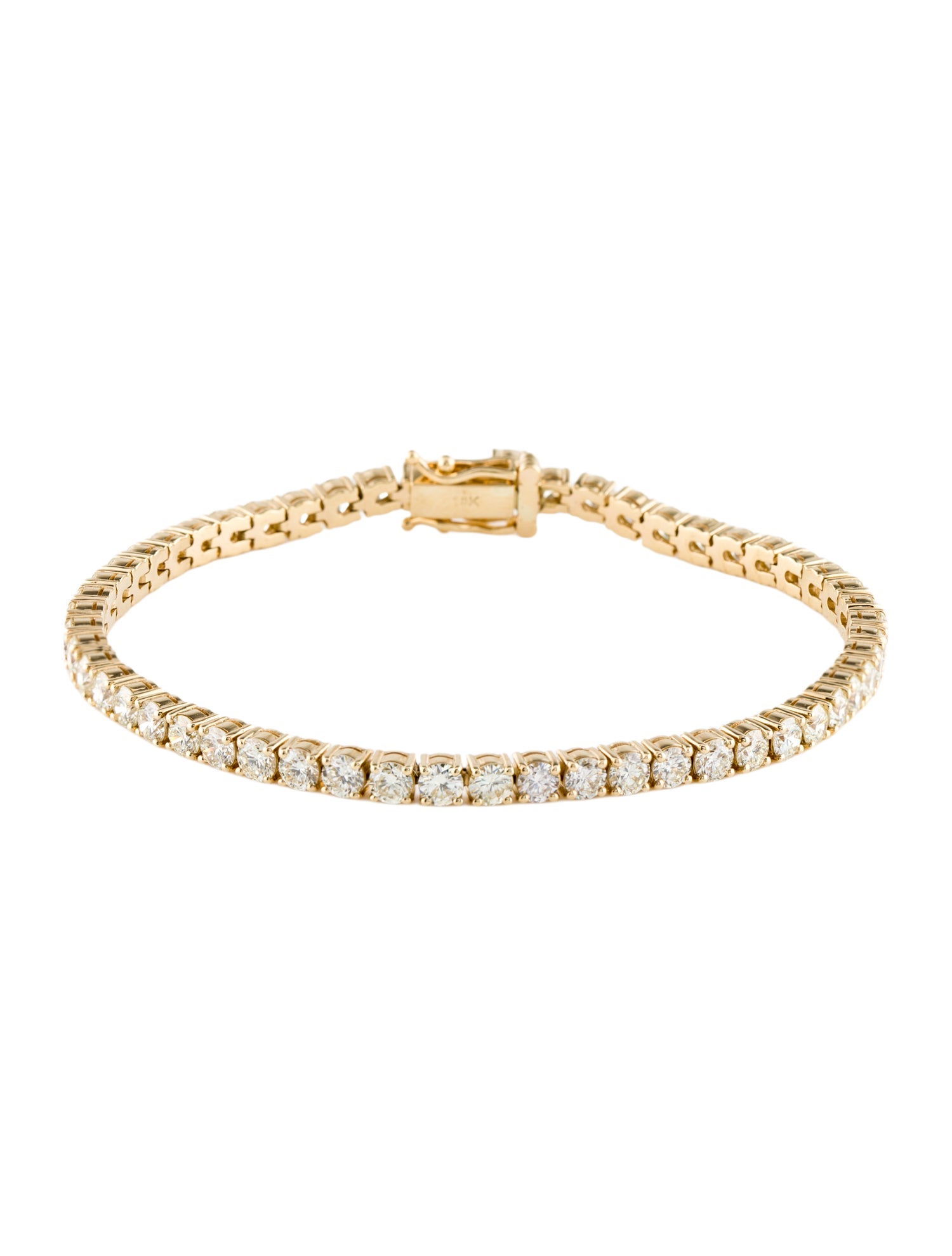 Bracelet 18K 6.94ctw Diamond Tennis