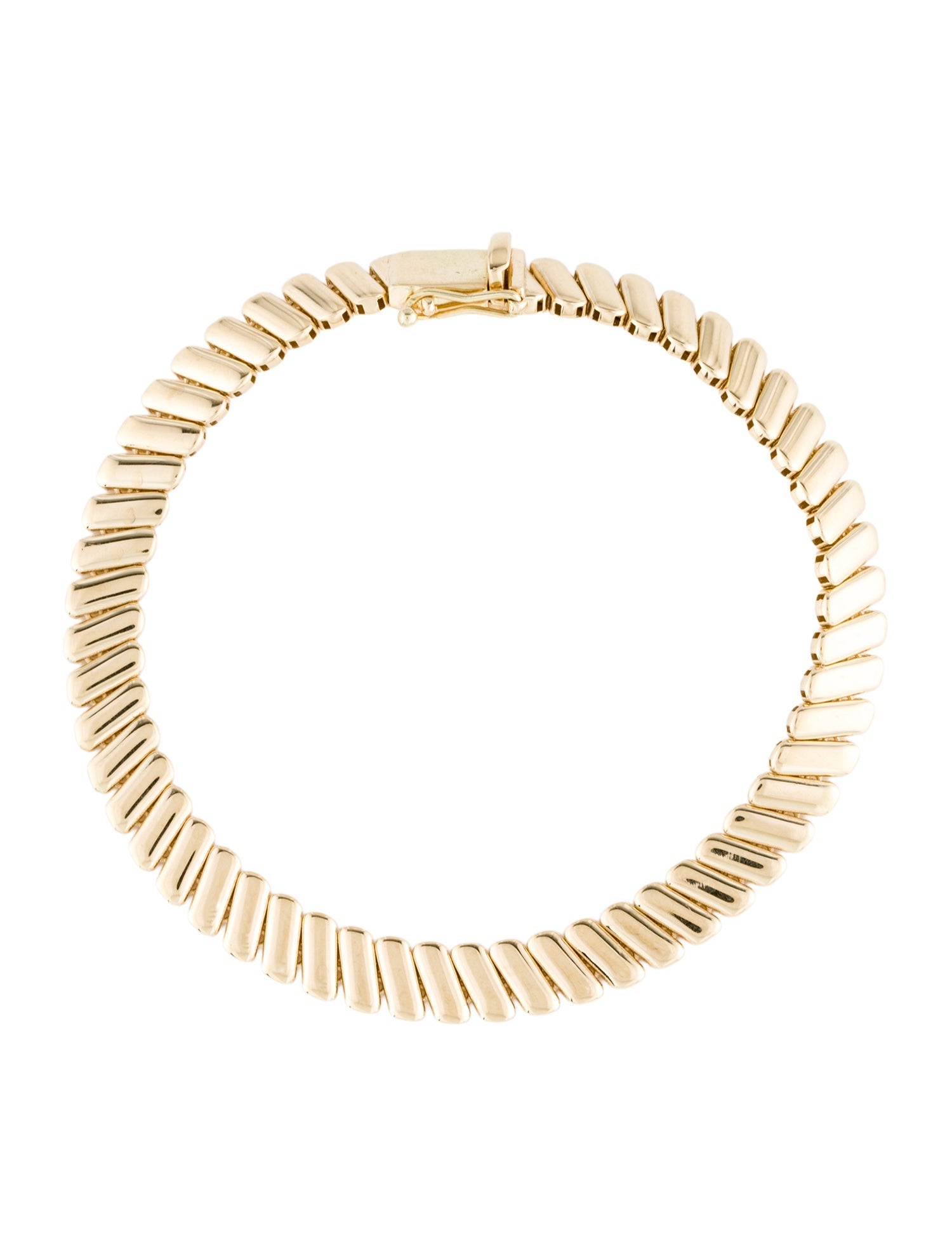 Bracelet 14K Rib Link