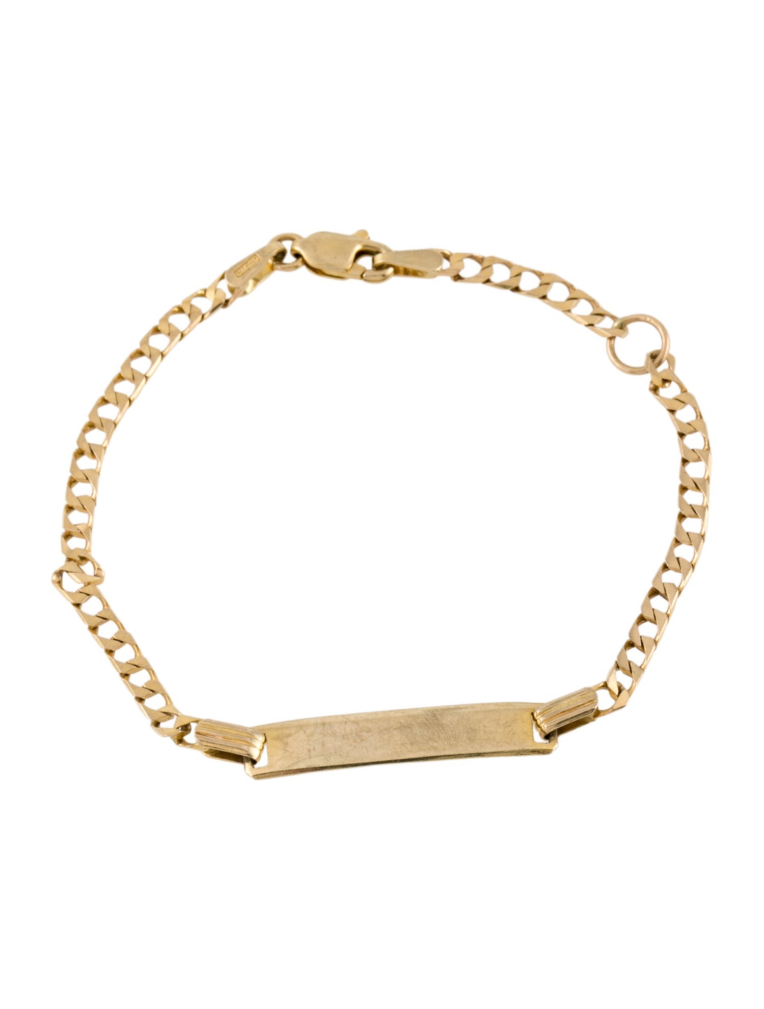 Bracelet 14K ID Curb Link