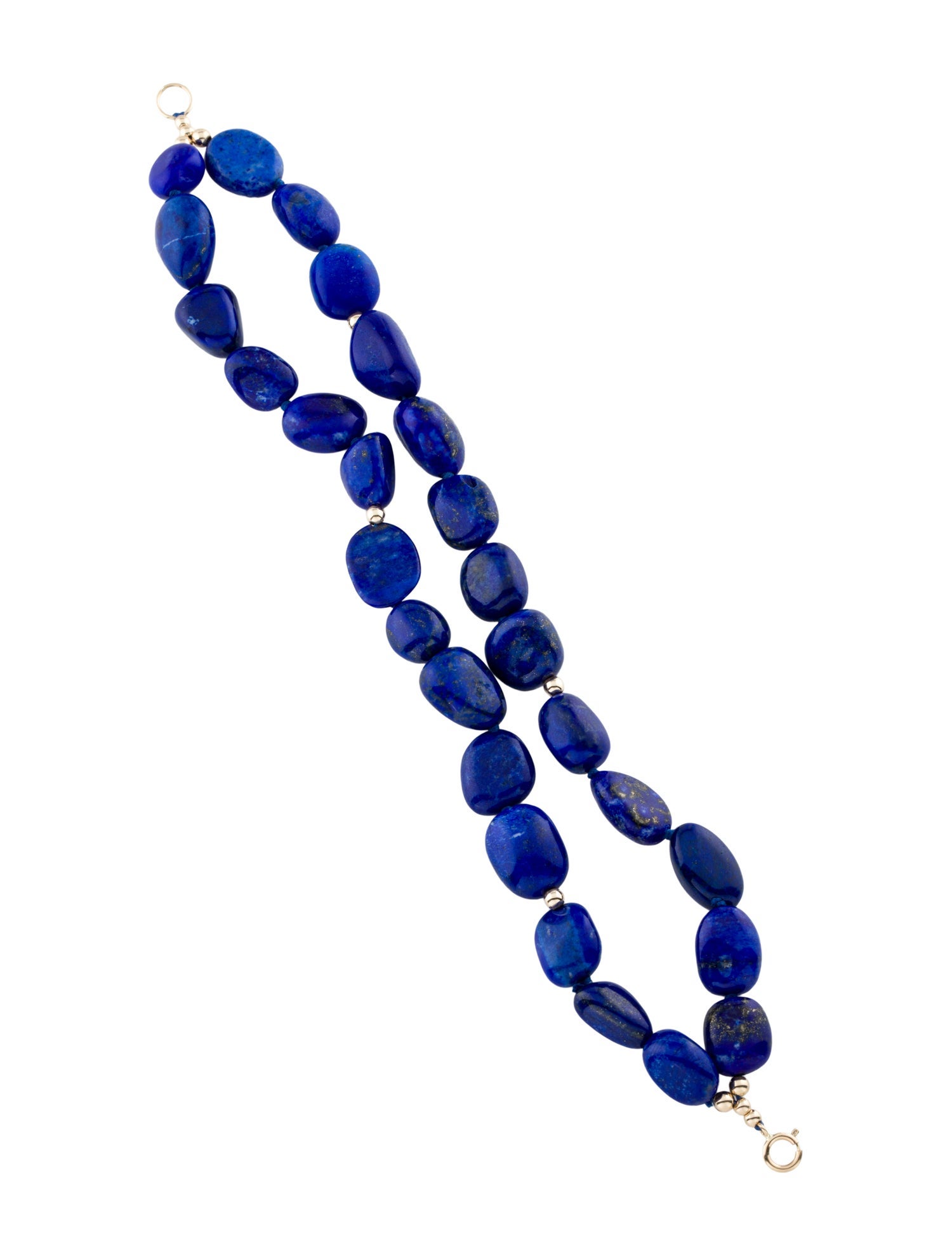 Bracelet 14K Lapis Lazuli Double Strand Bead