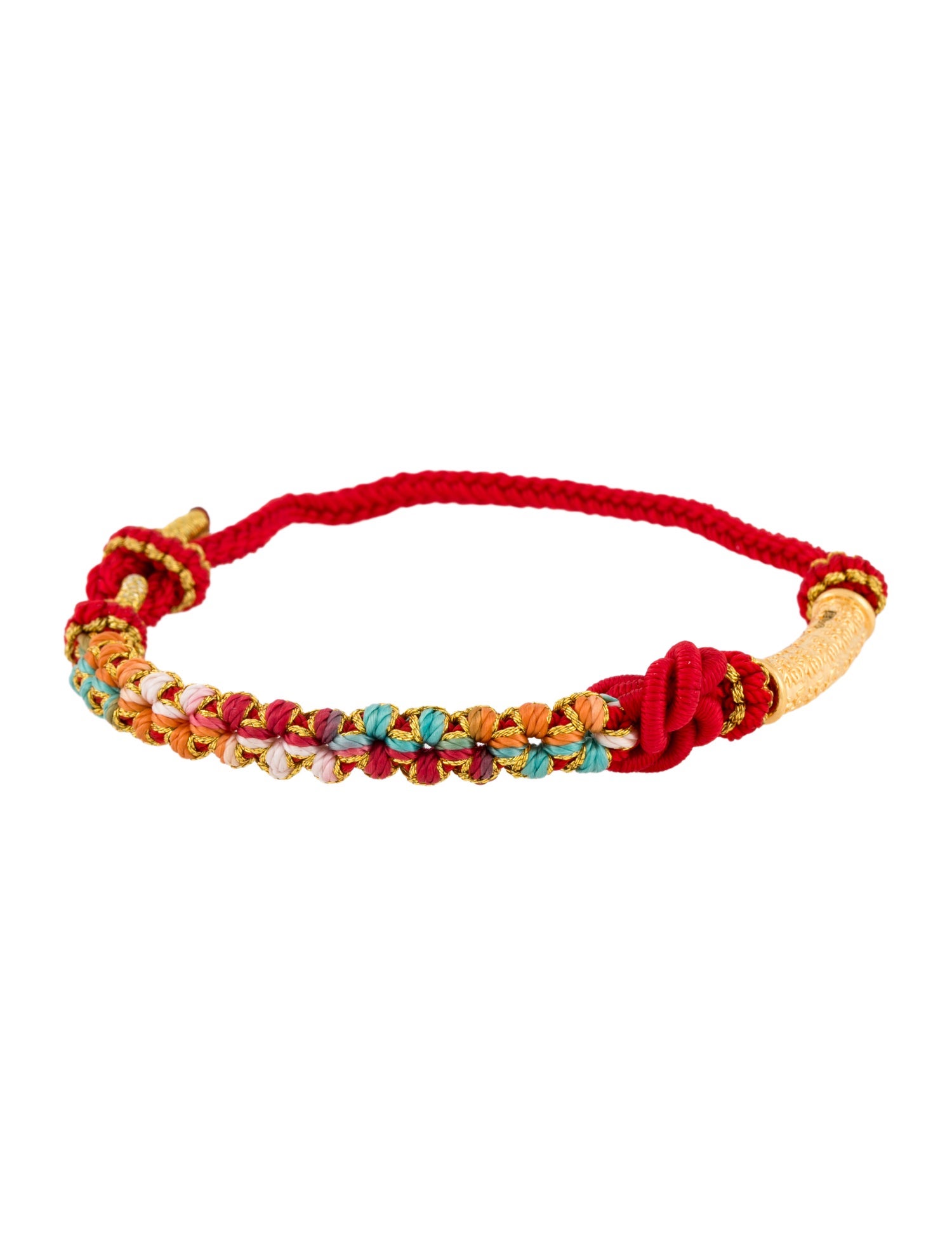 Bracelet 24K Bead Adjustable Cord Wrap