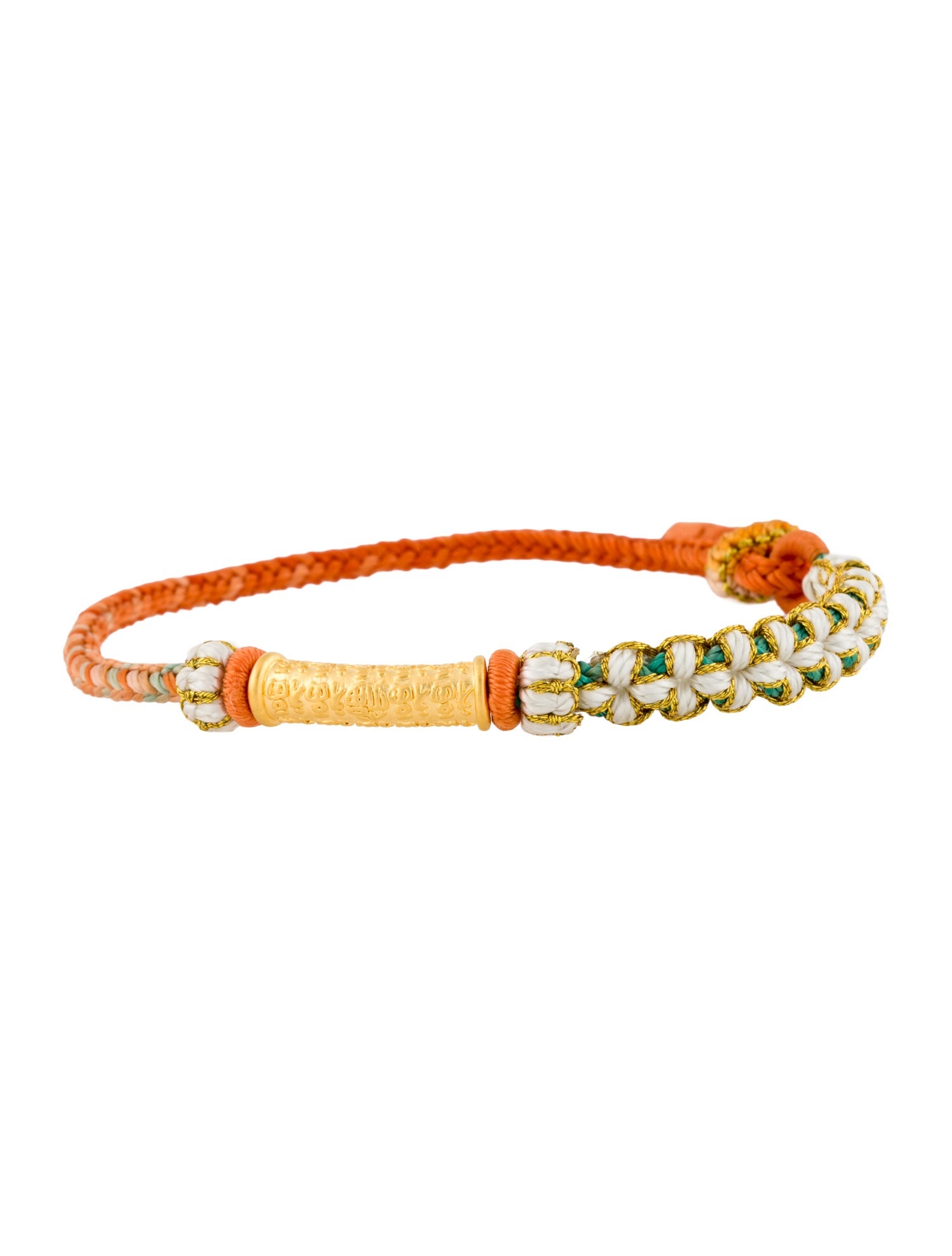 Bracelet 24K Cord Wenchang Blessing Tube Adjustable