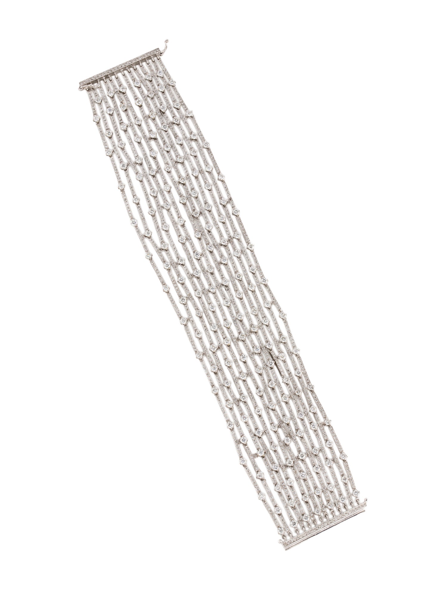 Bracelet 18K 13.64ctw Diamond Multistrand