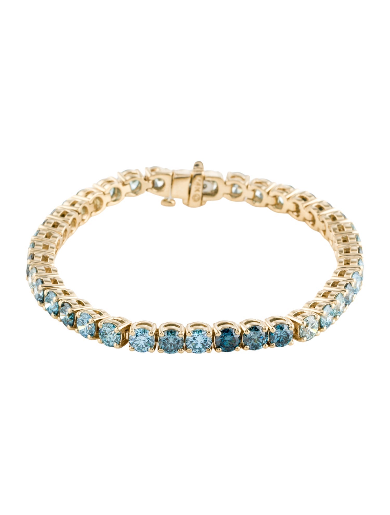Bracelet 14K 12.87ctw Lab-Grown Tennis