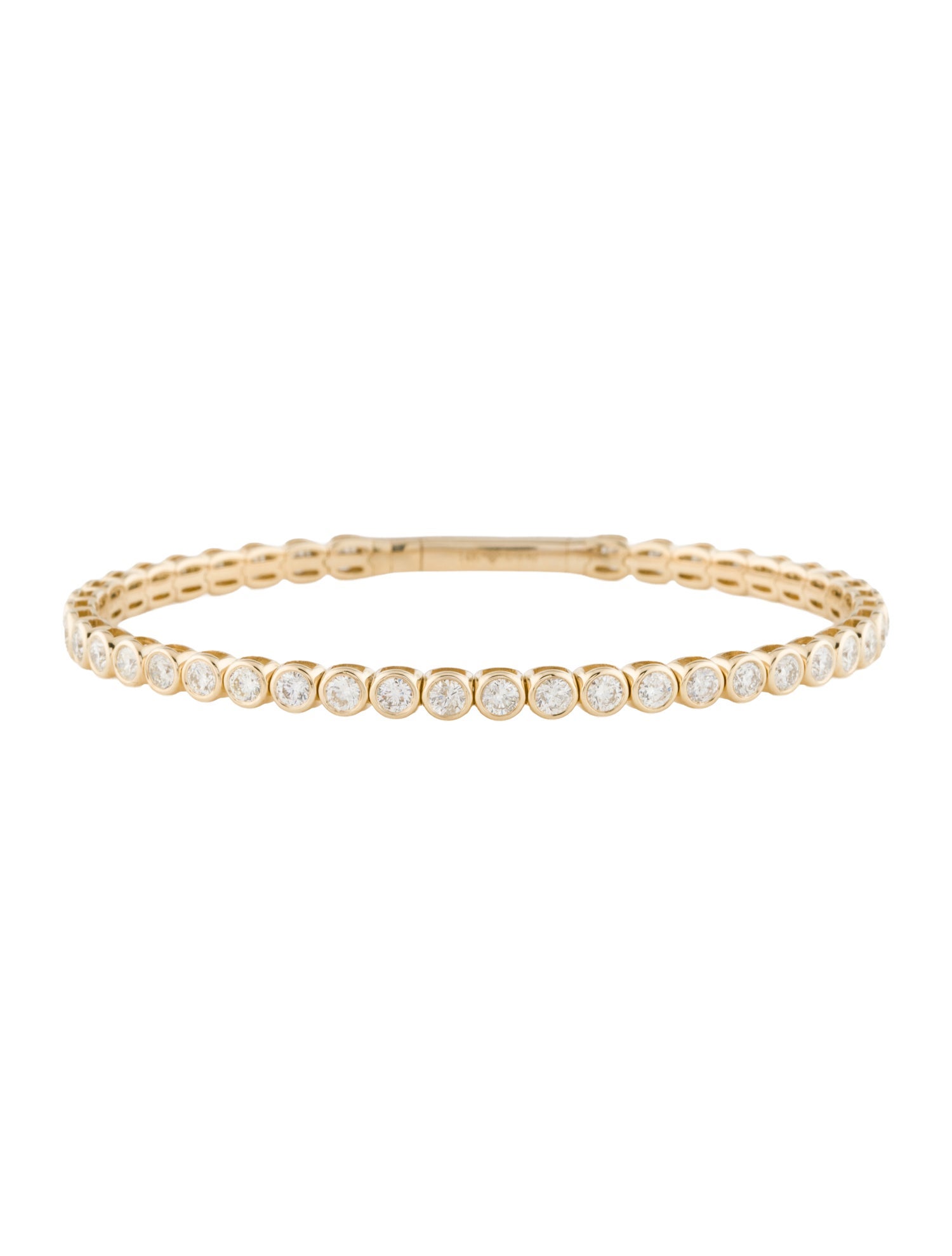 Bracelet 14K 3.82ctw Diamond Flexible Bangle